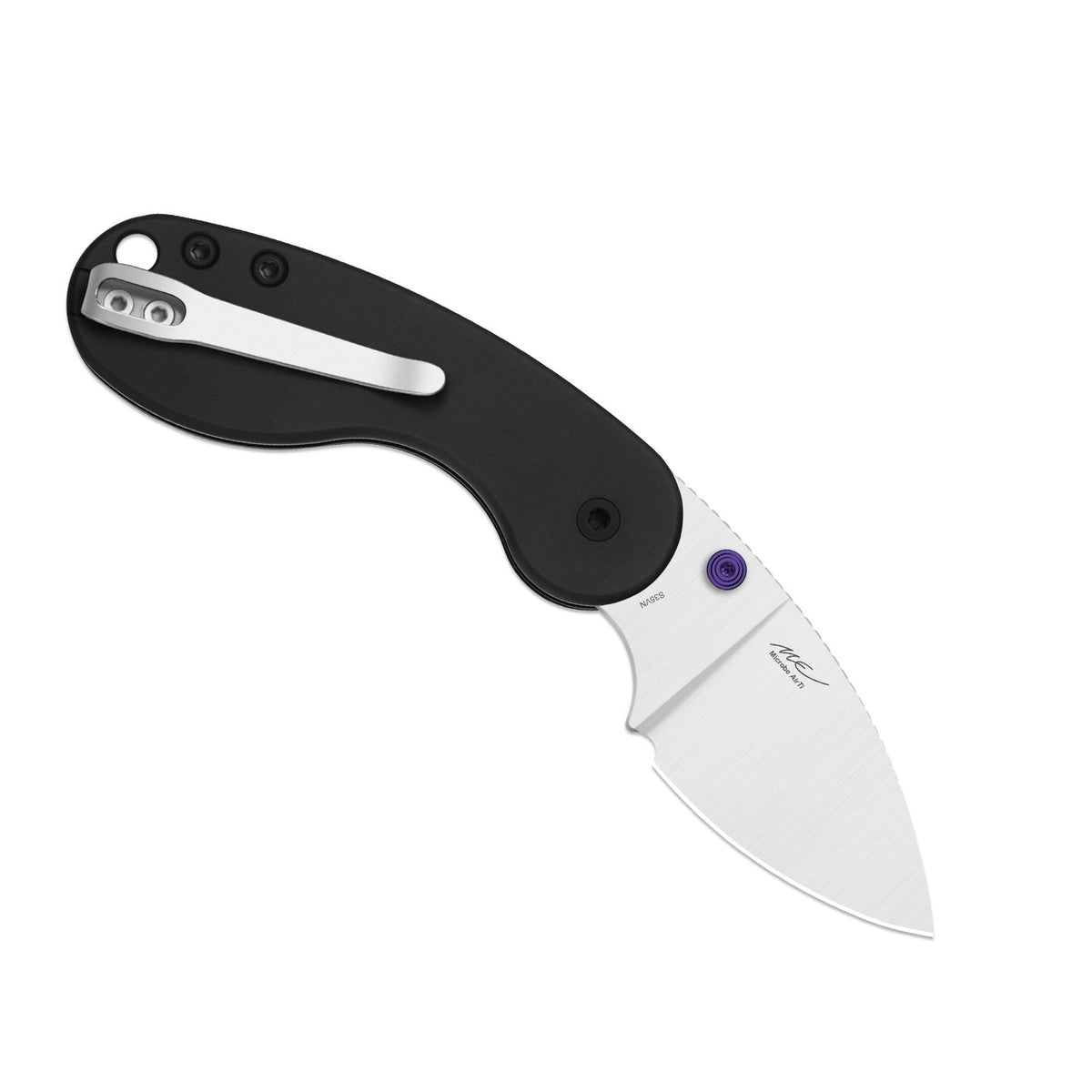 Microbe DSJ AirTi | Detent Slip Joint | Aluminum | S35VN +Satin | KizerB™ 2742DSJA1