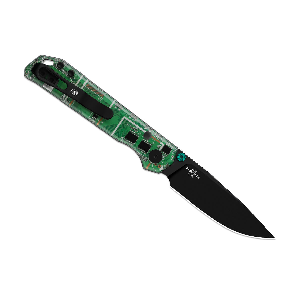 Begleiter PCB | Kizer Button Liner Lock™ | BD1N | Resin & PCB | Black PVD Coating | KizerV™ 3458.2BDA5