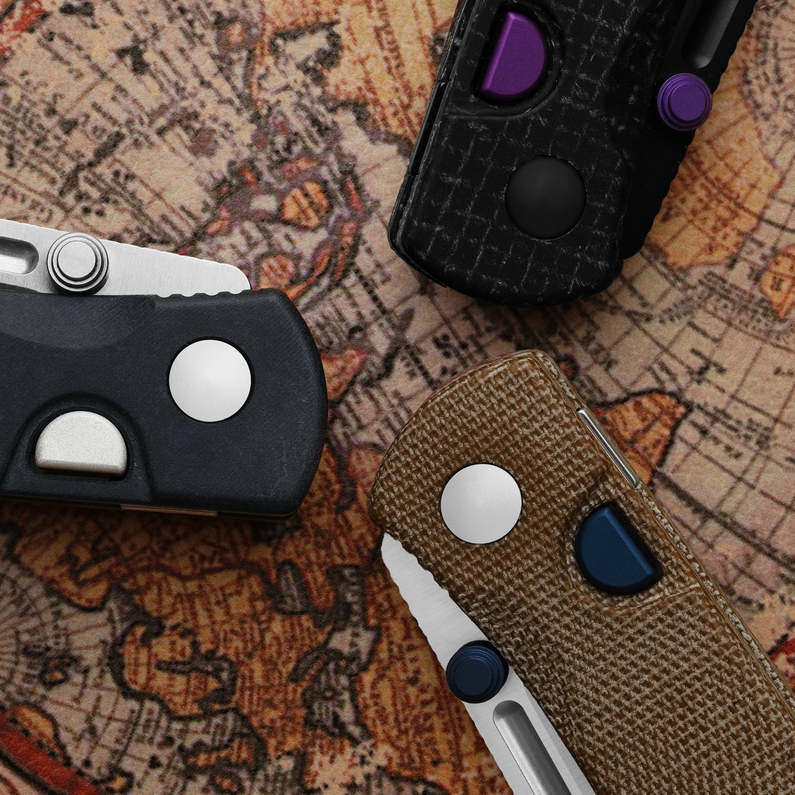 Renissance | Kizer Button Liner Lock™ | Norplex UltreX™ Micarta | N690 Satin | KizerV™ 3698A2