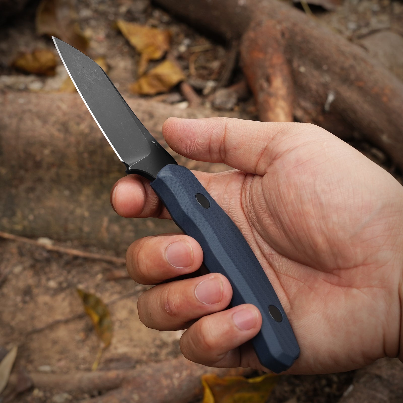 Bulldog Fix | One-Piece G10 Handle | 14C28N | Fixed Blade | KizerV™ 1116A1