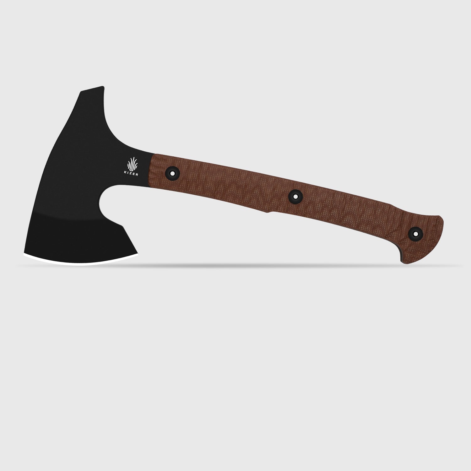 Urus | Lightweight Axe | 1095 | Black Coating | Micarta | Camping Outdoor Tool | KizerV™ 1073A1