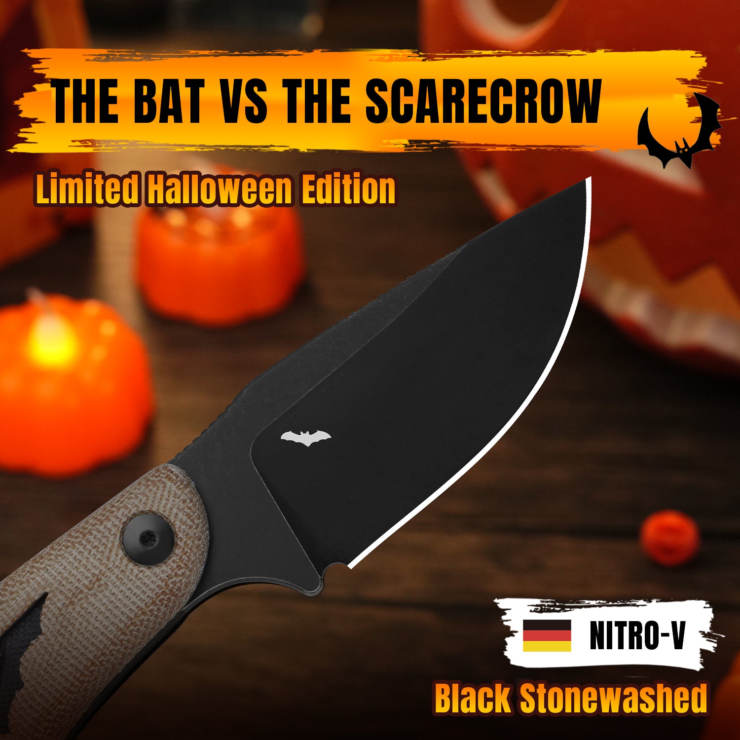 Halloween | Hare | D2 | Micarta & G10 | KizerV™ 1077HW1 | Limited