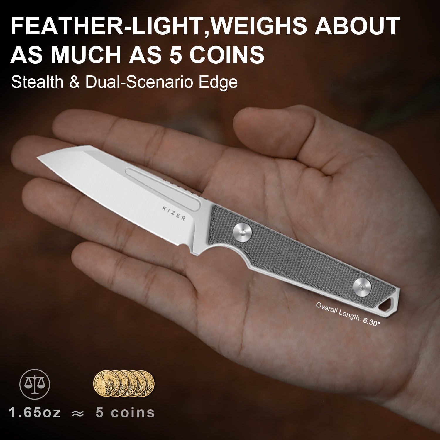Phasmids | AEB-L | Micarta | KizerV™ 1079A3