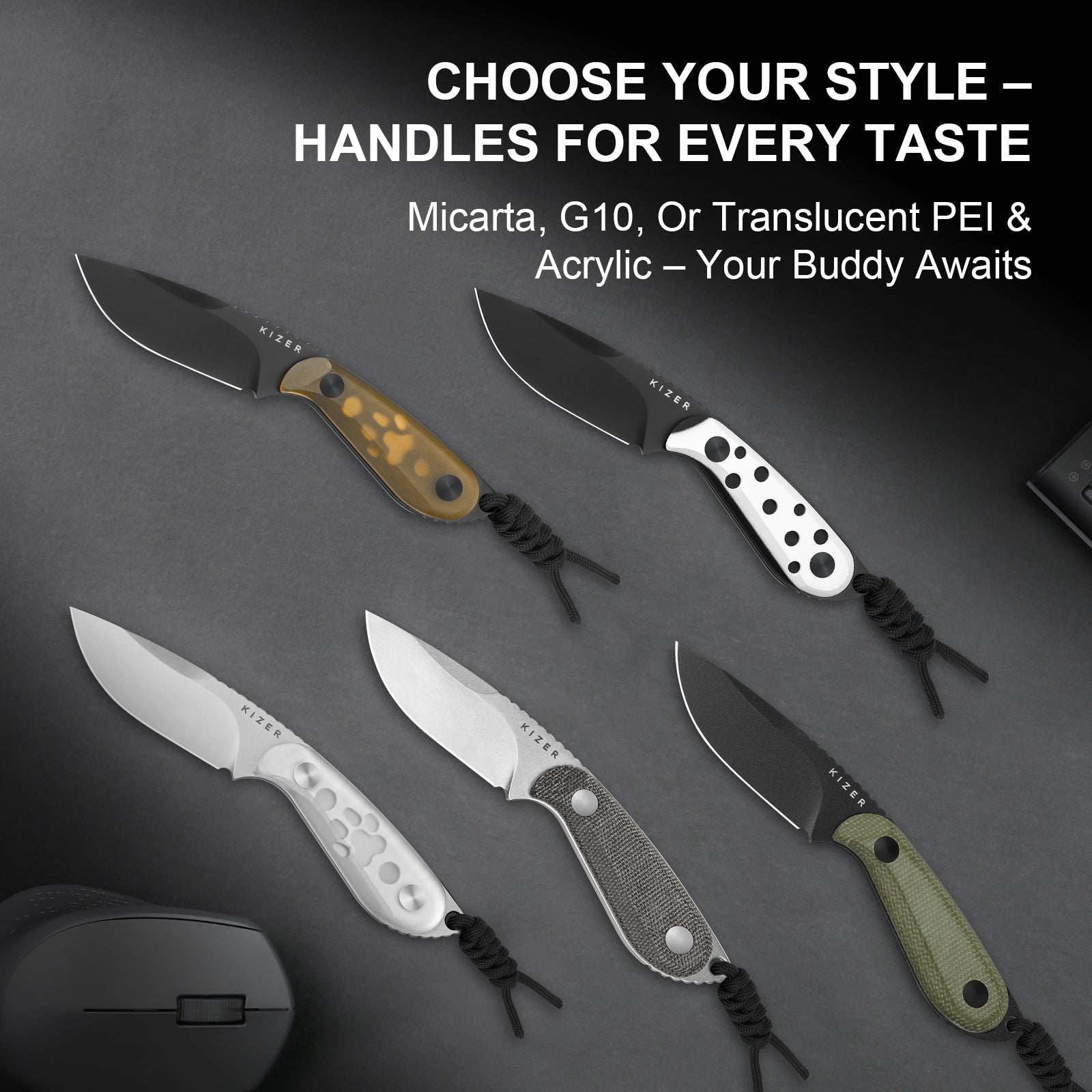 BUDDY | 14C28N | Micarta | KizerV™ 1081A8