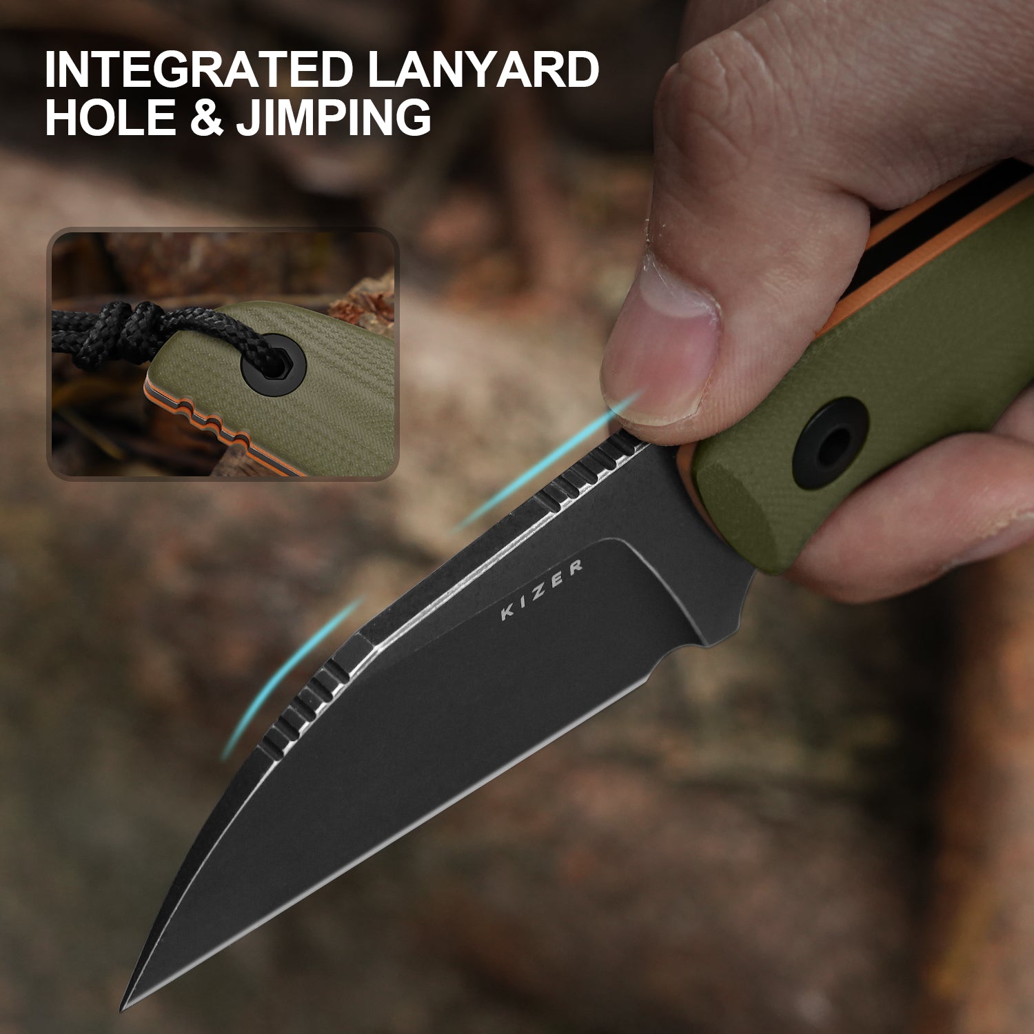 Snick | AEB-L | Two-Tone G10 | KizerV™ 1085A3