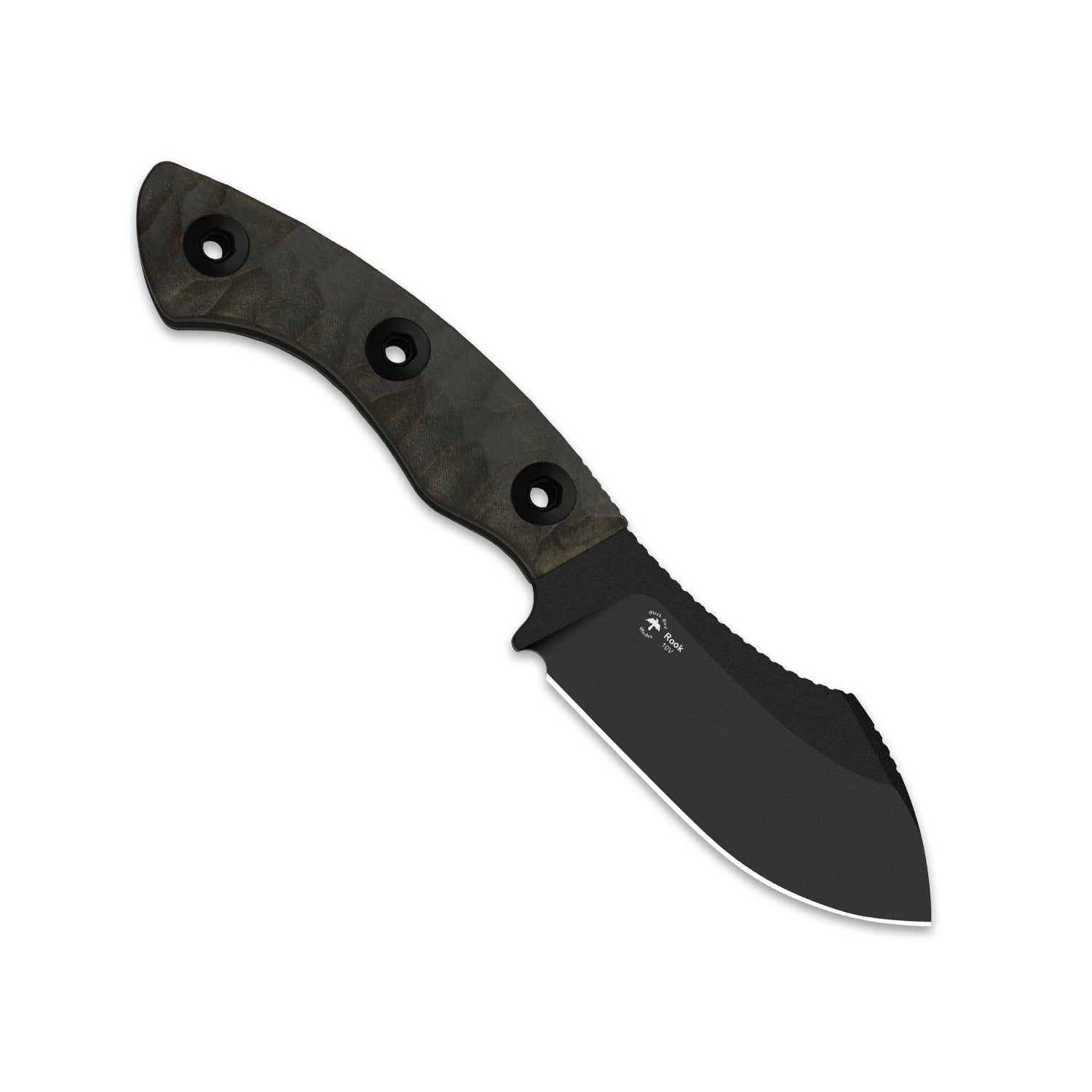 Rook | 10V | Richlite | Fixed Blade | KizerV™ 1090A1