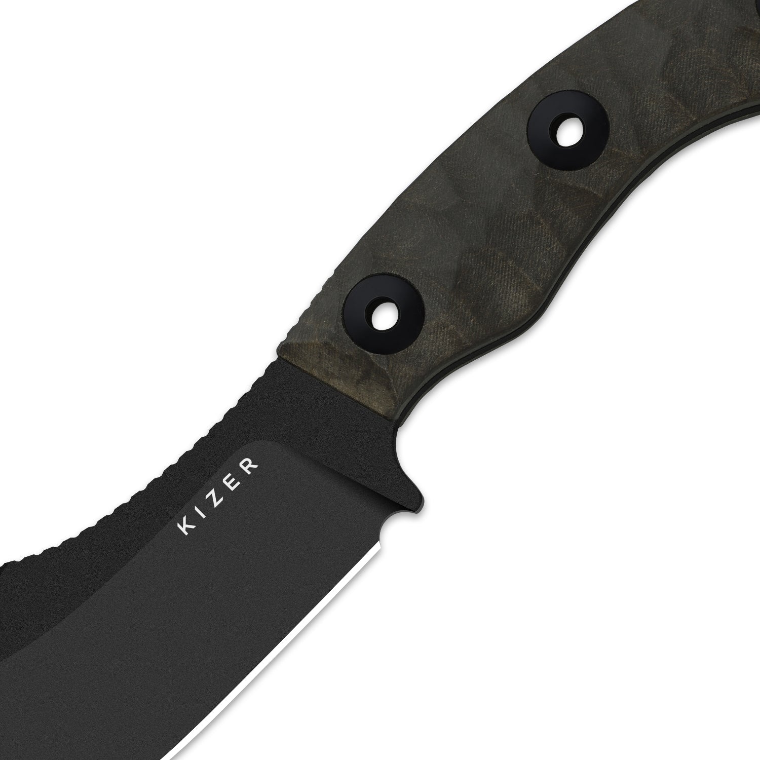 Rook | 10V | Richlite | Fixed Blade | KizerV™ 1090A1