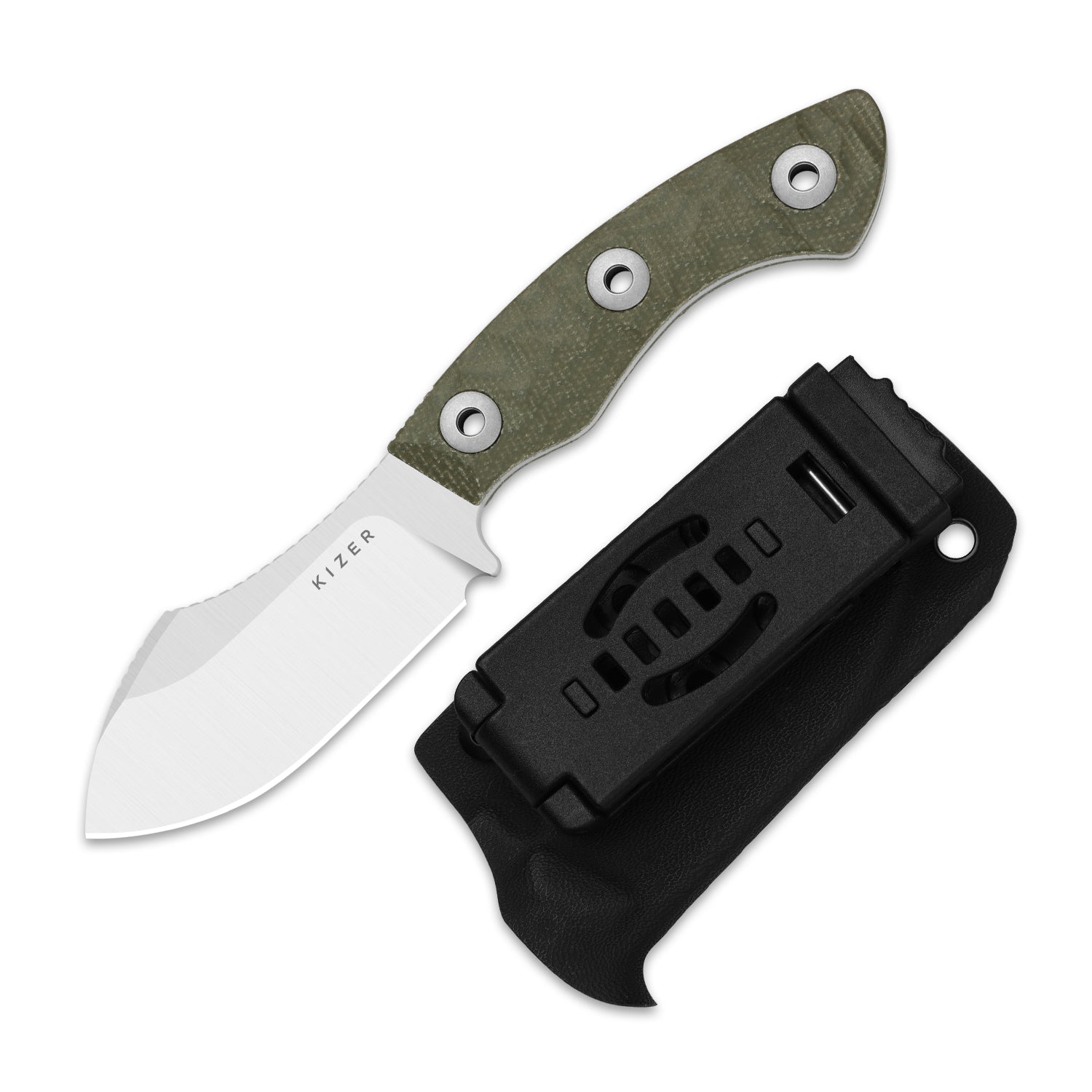 Rook | AEB-L | Micarta | Fixed Blade | KizerV™ 1090A4