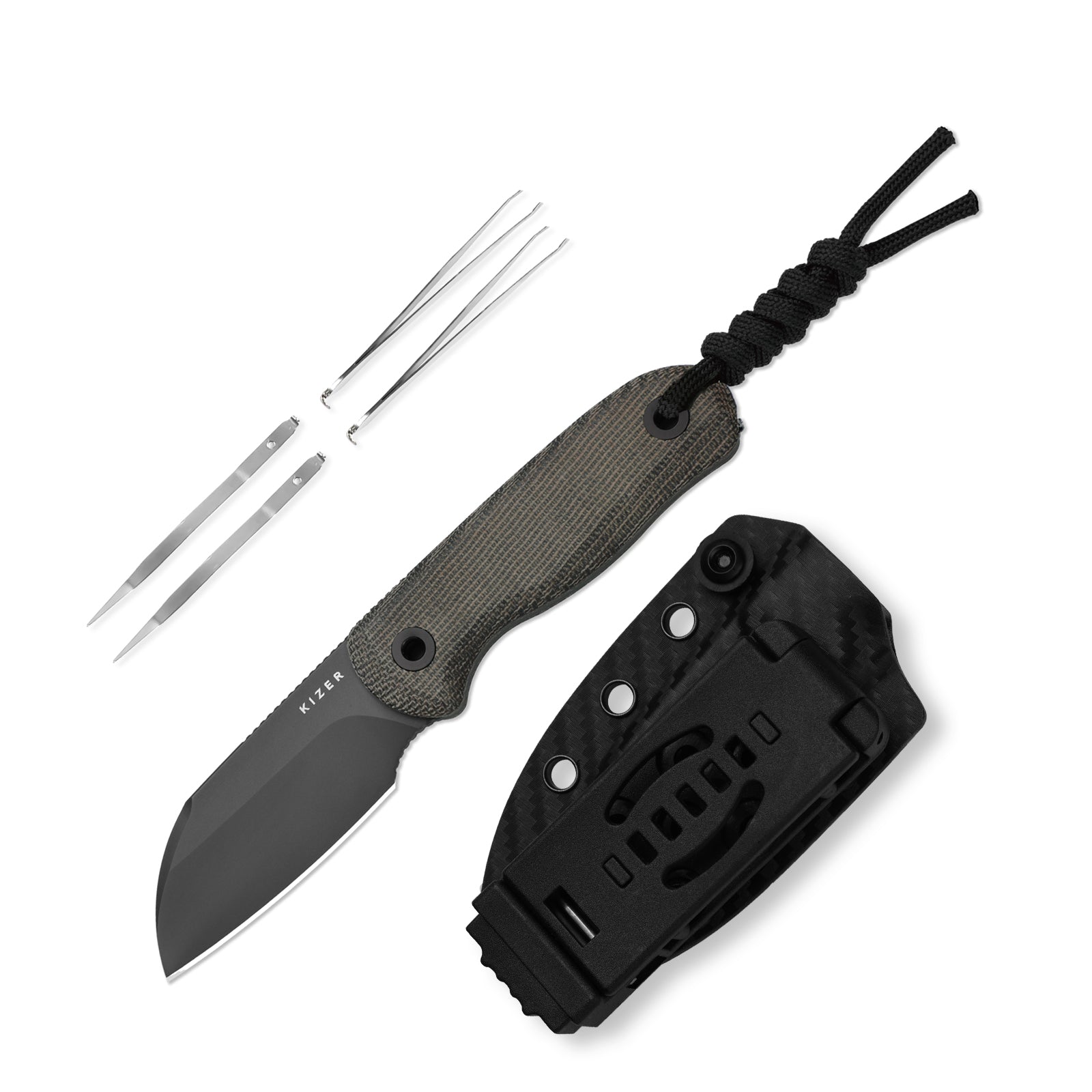 Drop Bear® Fix | Ultra DLC Matte | Norplex UltreX™ Micarta | S45VN | KizerB™ 1093A3