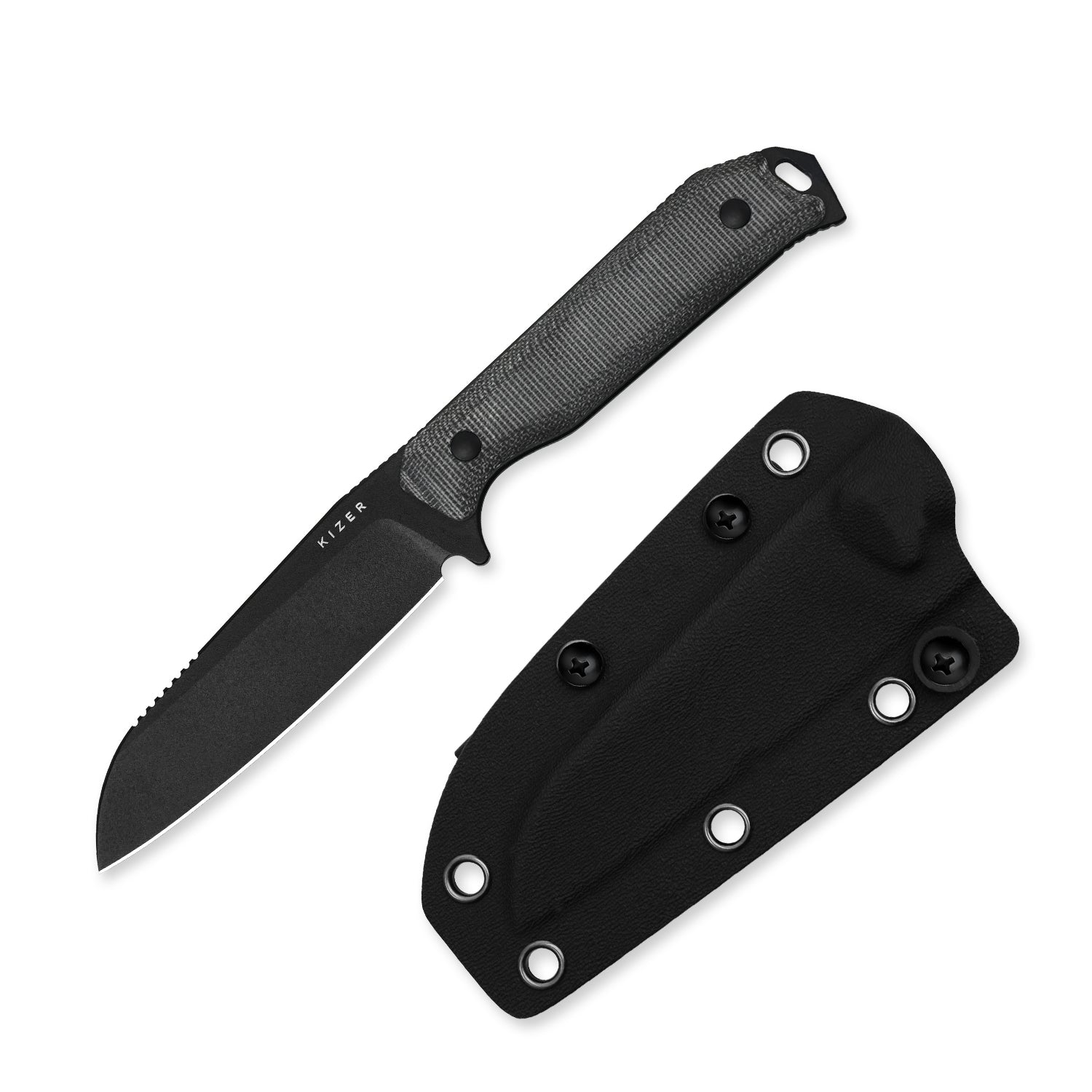 Begleiter® Fix | 3V+Hollow Grind | Micarta | Hollow Grind | KizerV™ 1045MS1