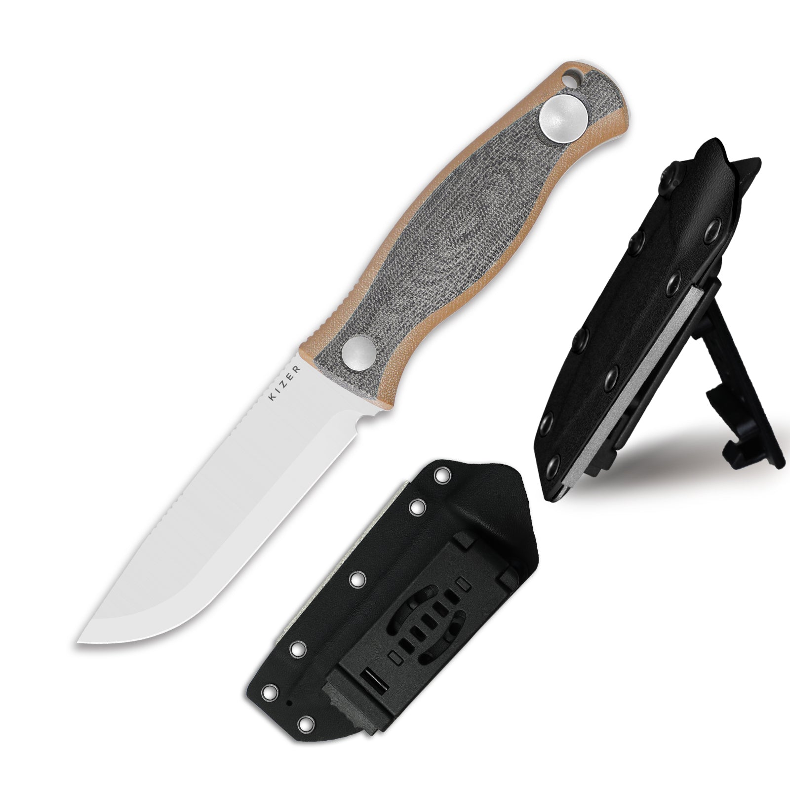 Polaris | AEB-L | Micarta & G10 | KizerV™ 1100A1