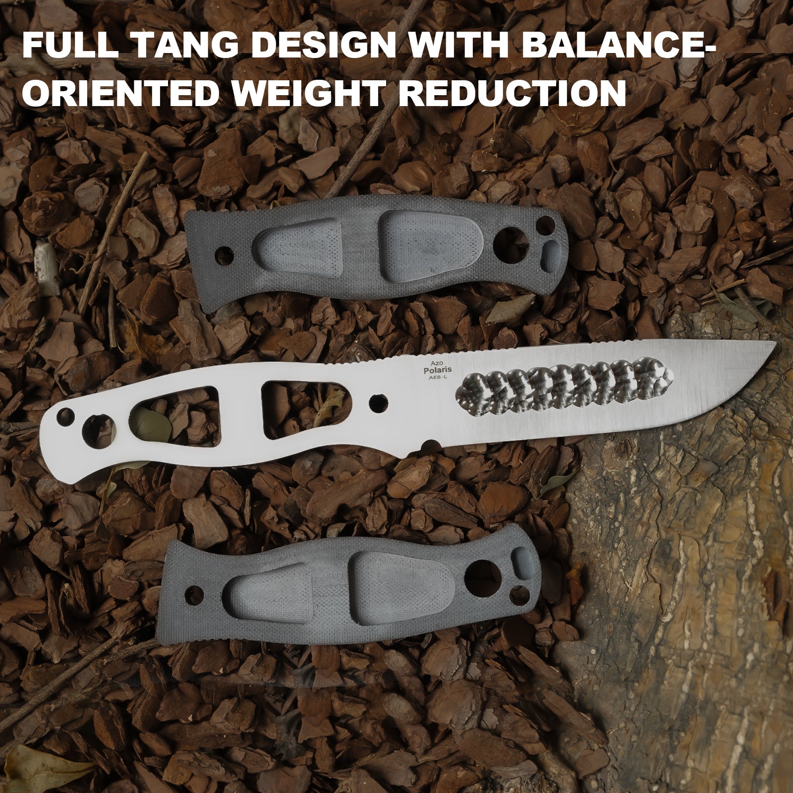 Polaris | AEB-L | Burlap Micarta & G10 | KizerV™ 1100A3