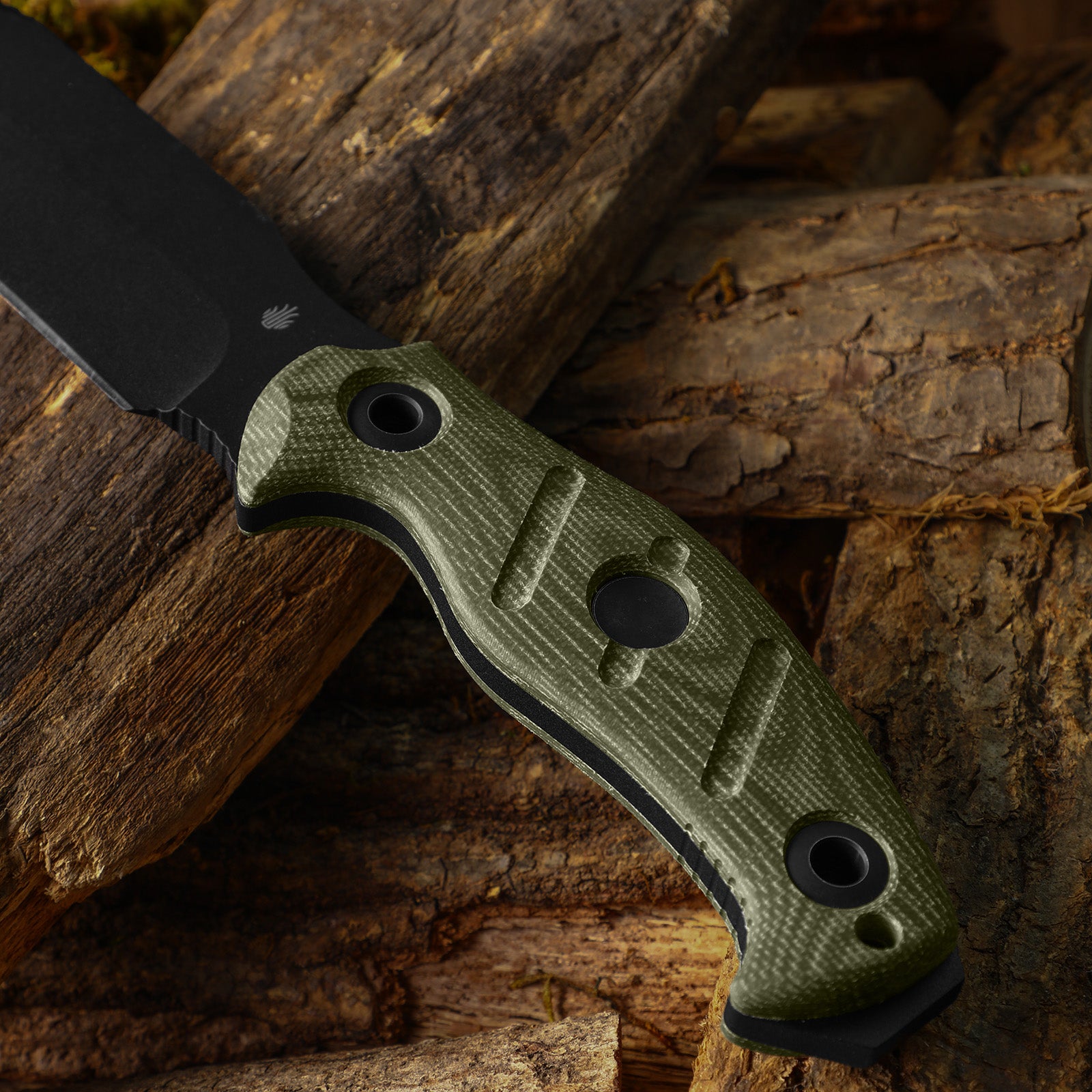 Sheepdog® Survival | 5.5mm x 5.28" | Hammer Pommel & Bow Drill Divot | Black Coated 1095 Steel | KizerV™ 1105A4