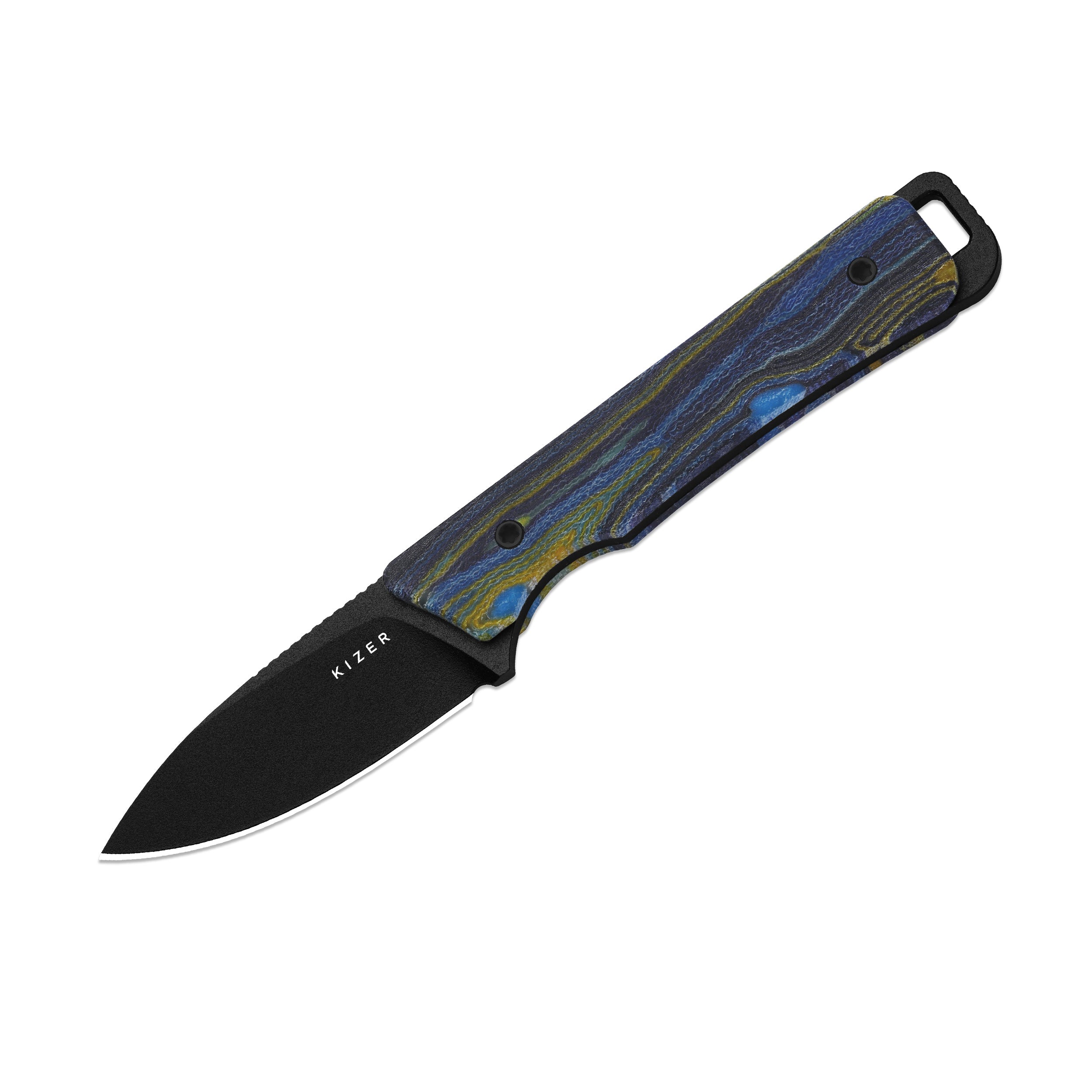 Whiskey Jack | G-CARTA (STARRY NIGHT 1) | Multiple Carry Options | Skeletonized Tang | CPM 10V | KizerB™ 1108A4