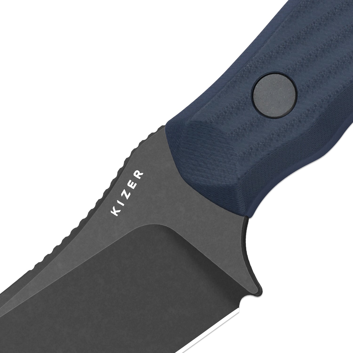 Bulldog Fix | One-Piece G10 Handle | 14C28N | Fixed Blade | KizerV™ 1116A1
