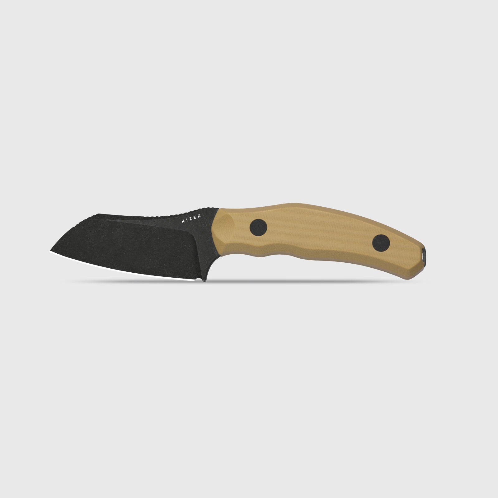 Bulldog Fix | One-Piece G10 Handle | 14C28N | Fixed Blade | KizerV™ 1116A2