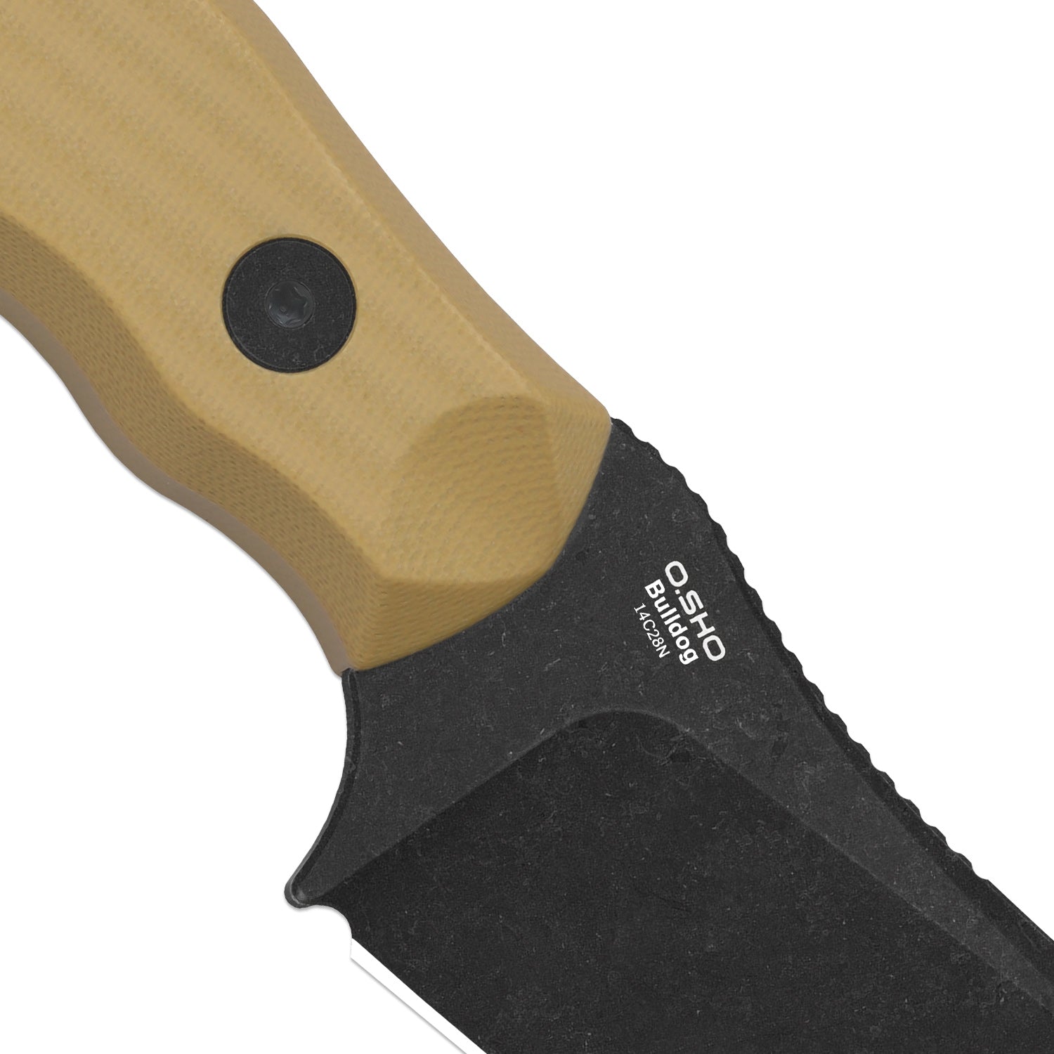 Bulldog Fix | One-Piece G10 Handle | 14C28N | Fixed Blade | KizerV™ 1116A2