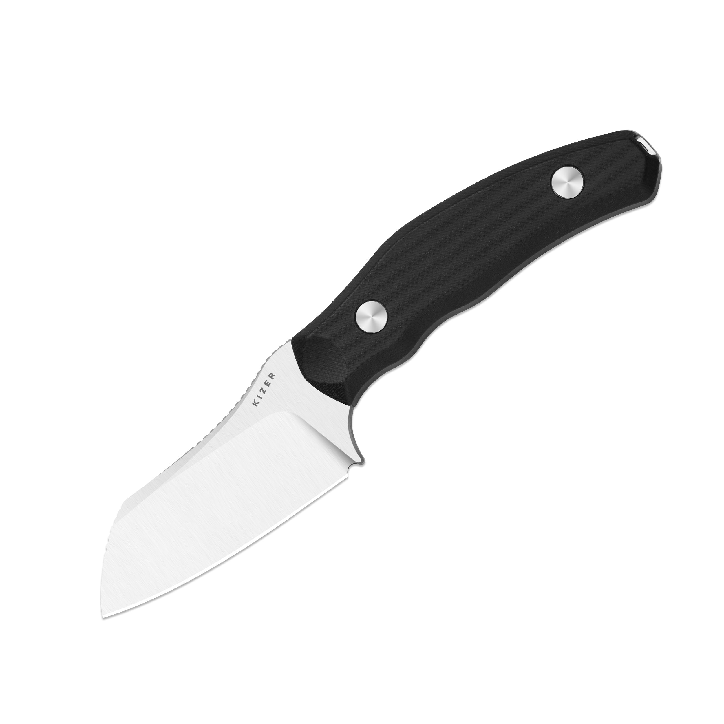 Bulldog Fix | One-Piece G10 Handle | 14C28N | Fixed Blade | KizerV™ 1116A3