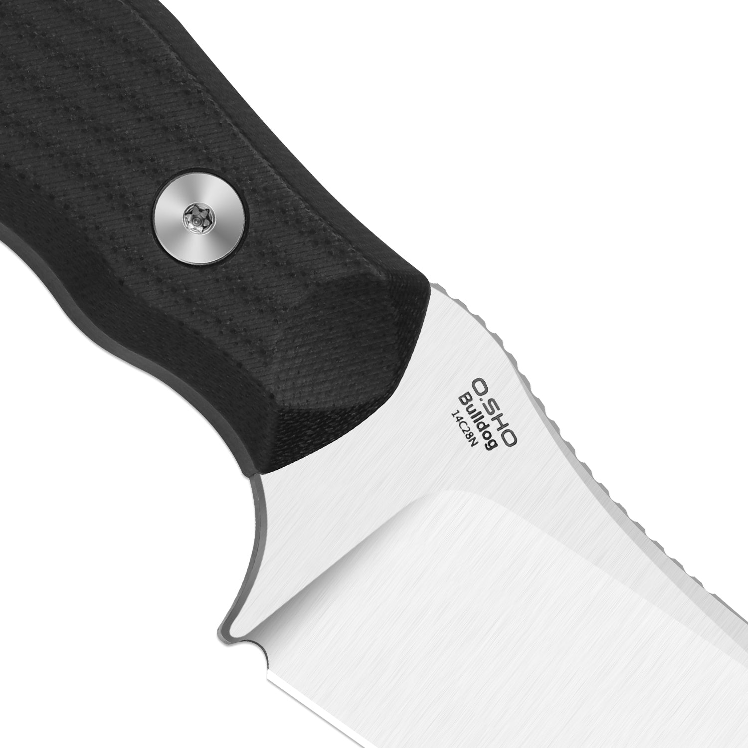 Bulldog Fix | One-Piece G10 Handle | 14C28N | Fixed Blade | KizerV™ 1116A3