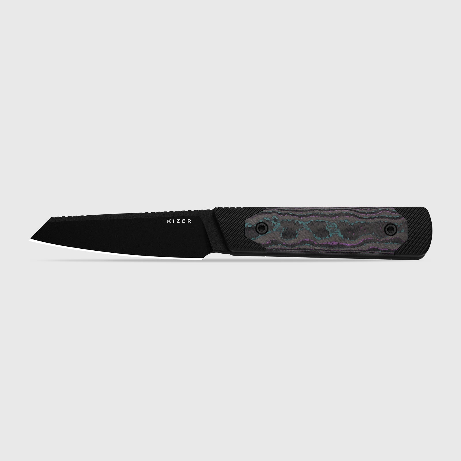 Hallow | Aluminium + Camo Carbon JAZZ | CPM 10V | KizerB™ 1123A1