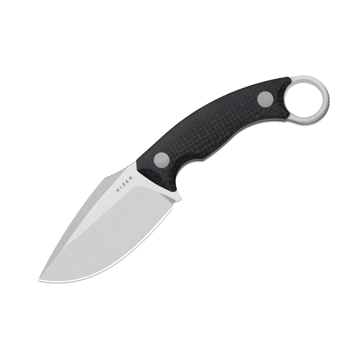 Cabox II | AEB-L | Micarta | Satin | Black | KizerV™ 1128A3