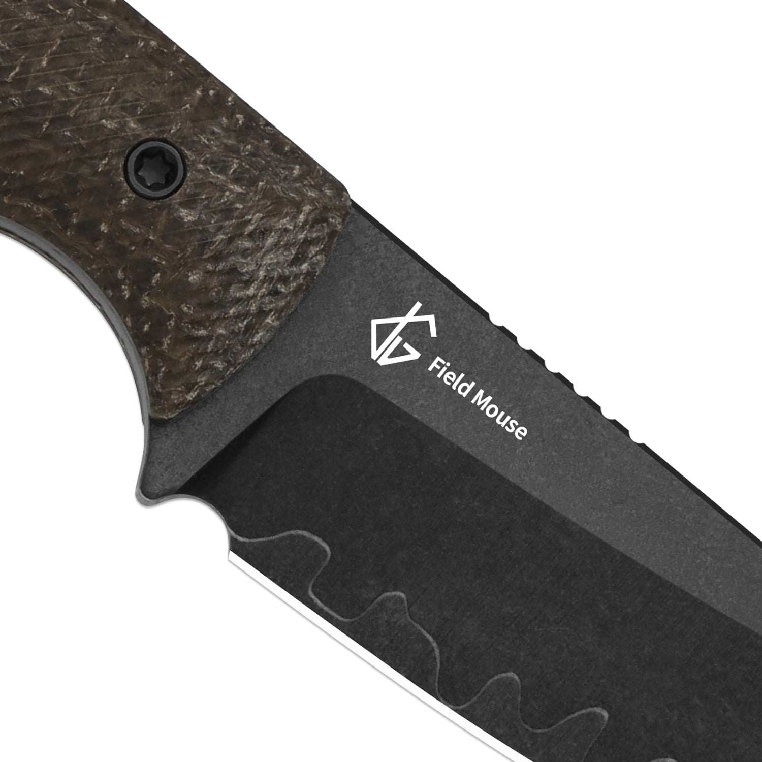 Field Mouse | 3-Layer Composite Steel | GID Canvas Micarta | Fixed Blade | KizerB™ 1135A2