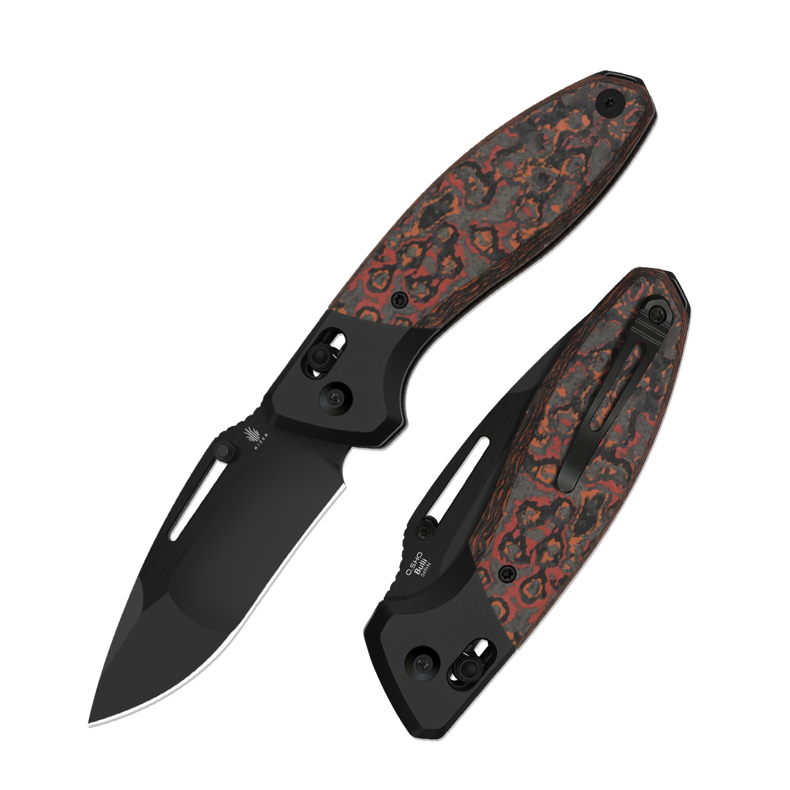 Bulli | S45VN | Titanium & Fat Carbon | KizerB™ 3695A3