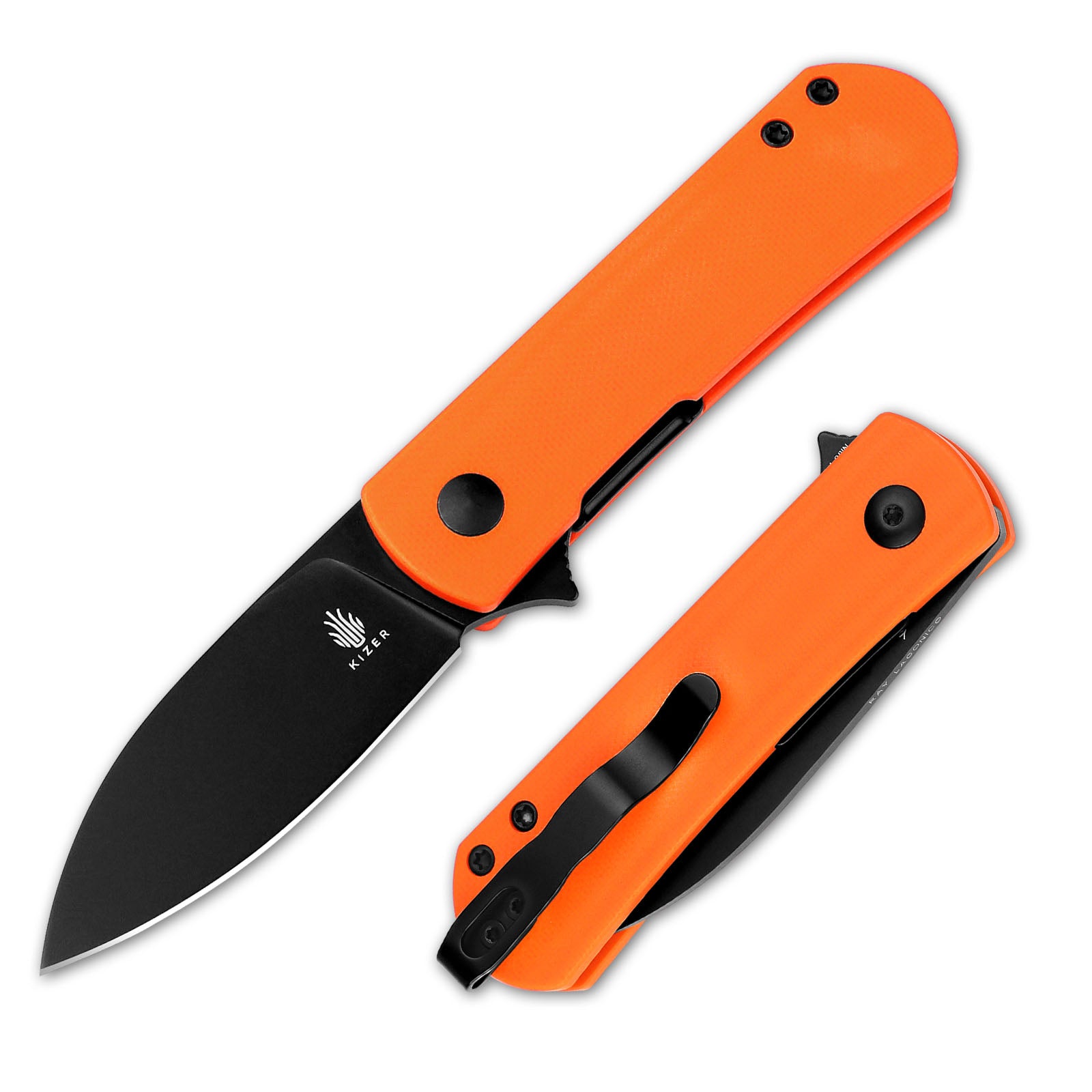 Yorkie | Nitro-V | Orange G10 . 2.58 " Black | KizerV™ 3525A2