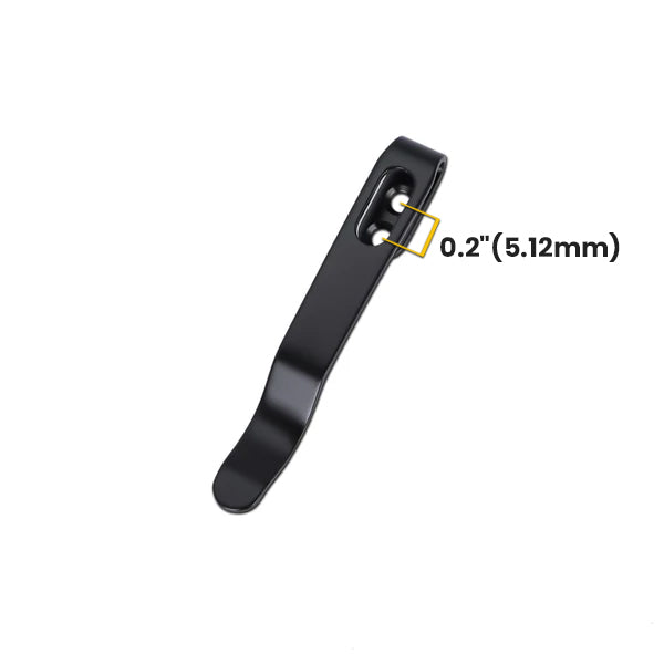 Kizer Deep Carry Pocket Clip Black Color with Screws for EDC Knife VS201