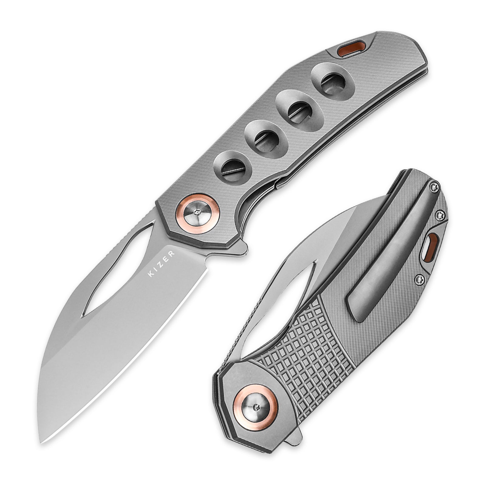 Hawk | S45VN | Titanium | KizerB™ 4683A2