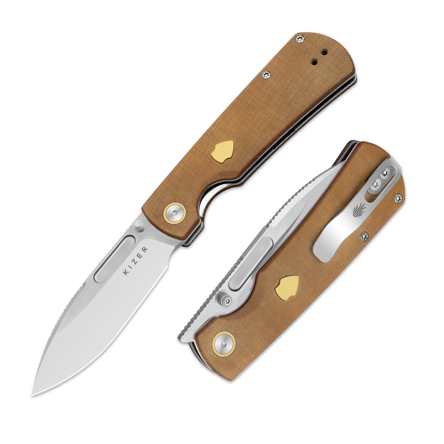 Retro | Nitro-V | Micarta & Brass | KizerV™ 4726A1