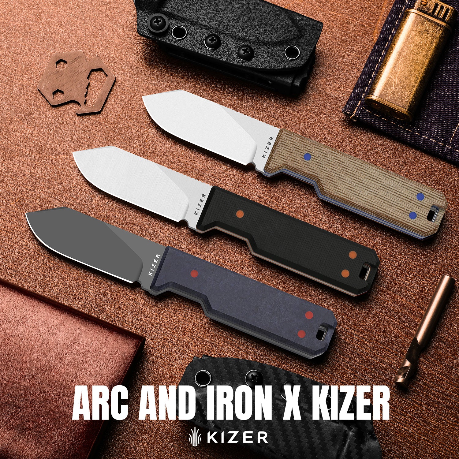 Abrams | Jordan Scolman's Design | Richlite & Carbon Waves | Spey Point | CPM 3V | KizerB™ 1133A1