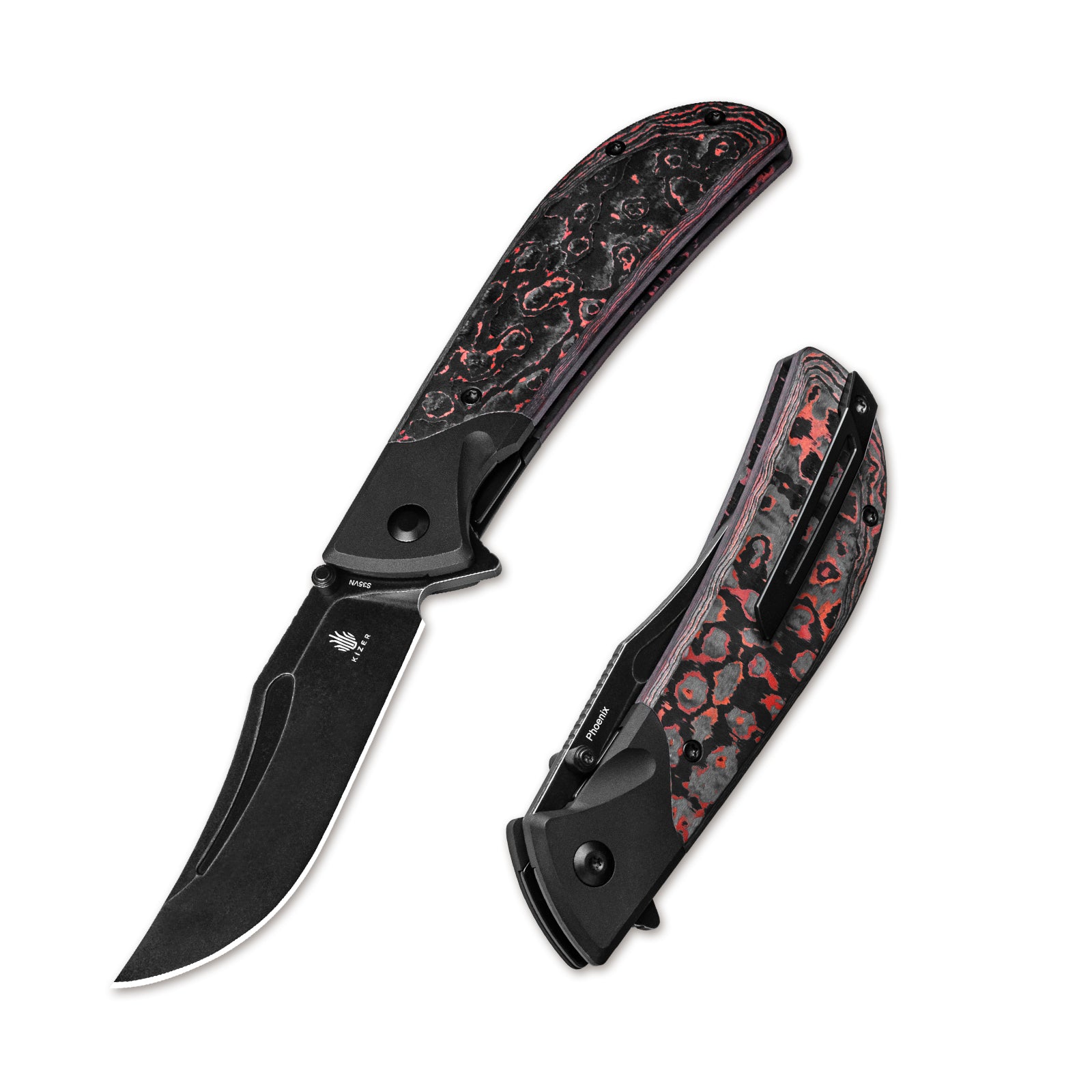 Phoenix | S35VN | Fatcarbon+Aluminium | KizerB™ 4647A1