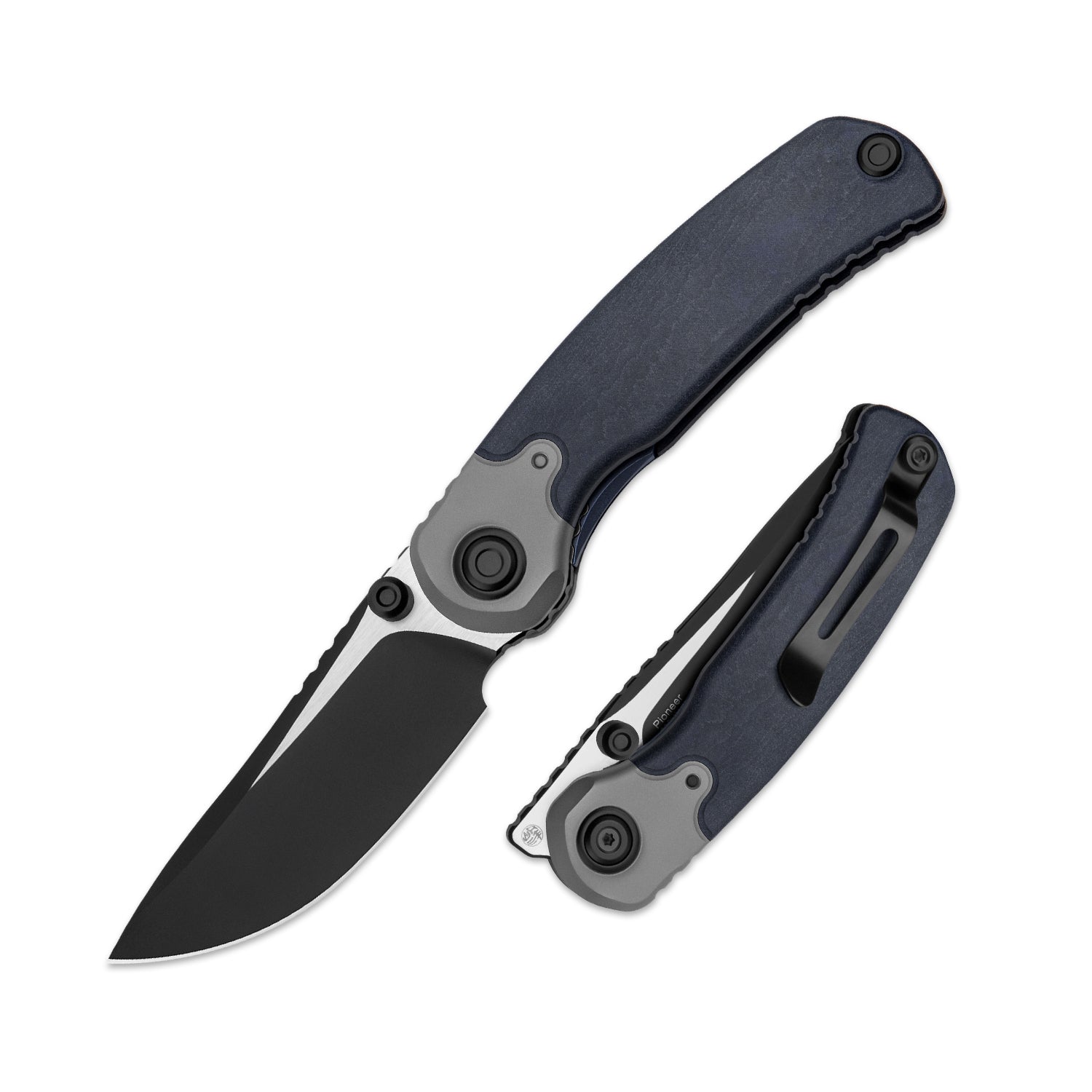 PIONEER | S35VN | Blue Canyon & Titanium | KizerB™ FK03A5