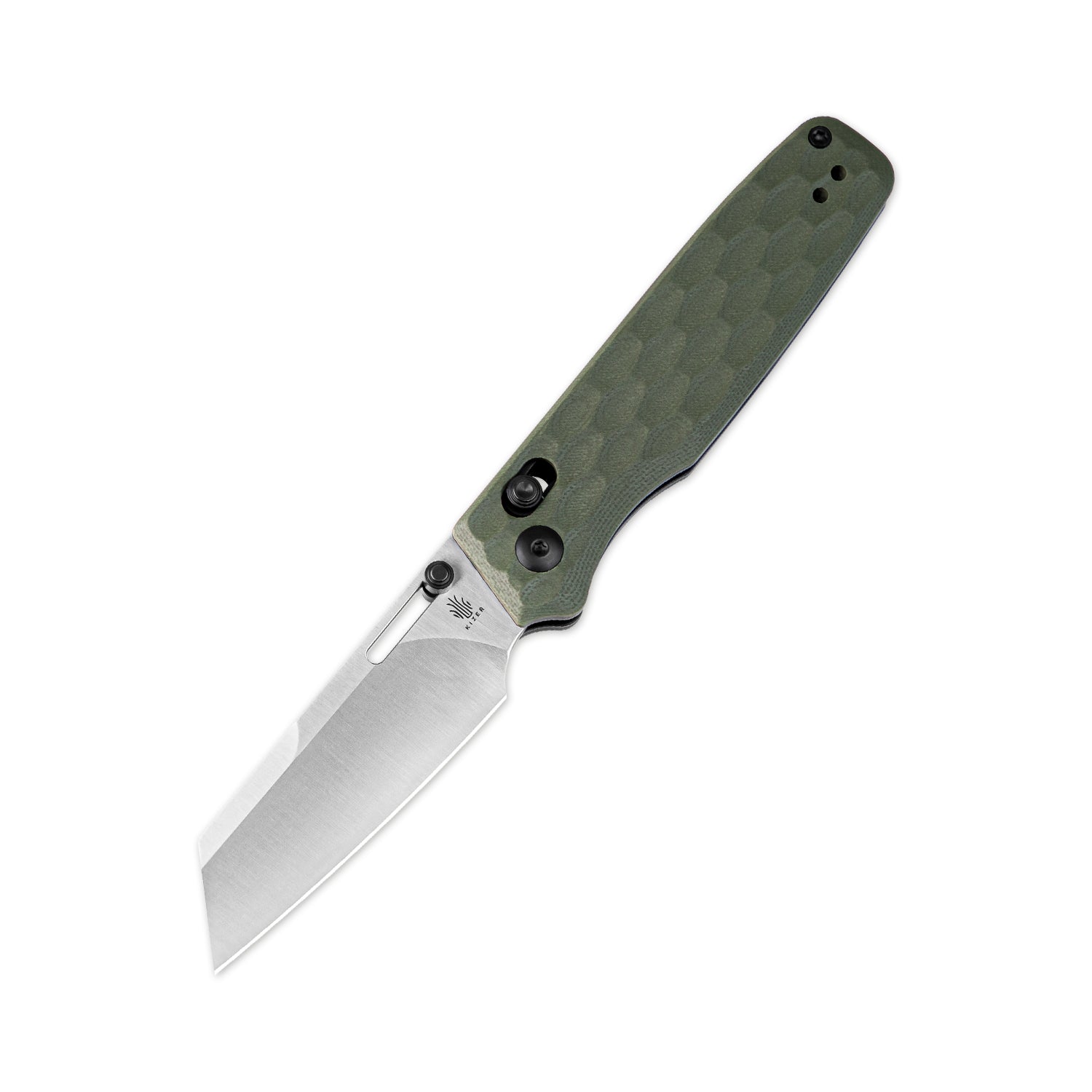 Task | 154CM | Green G10 . 3.04 " Satin | KizerV™ 3641C3