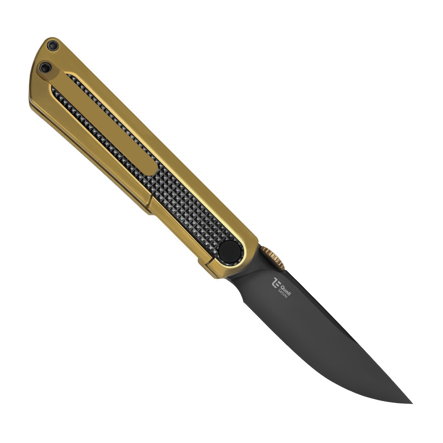 Quoll | S45VN | Titanium & Zirconium | Brushed | Matte DLC.Ultra | KizerB™ 3733A4
