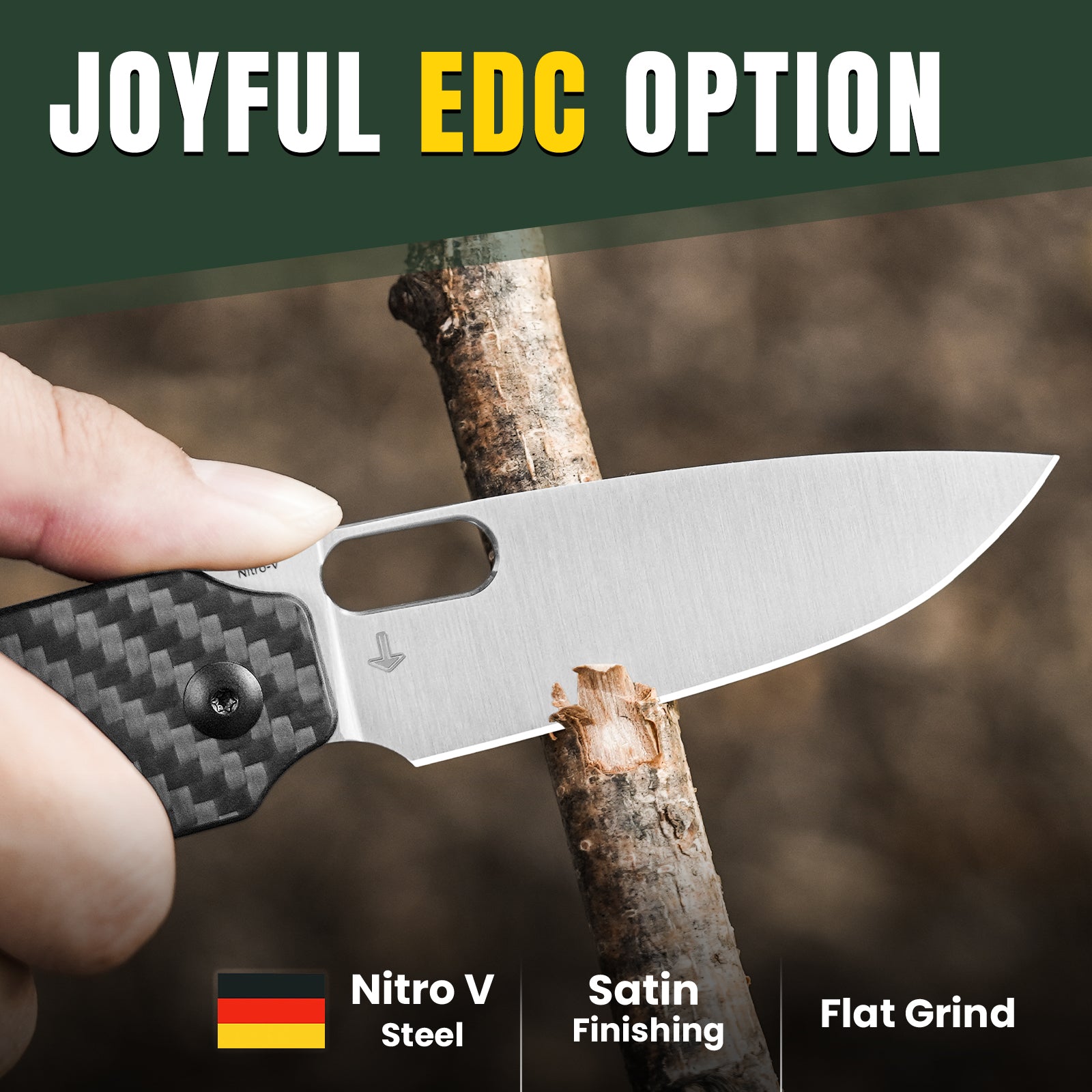 Varatas | Nitro-V | G10 Carbon Fiber | KizerV™ 3637A2