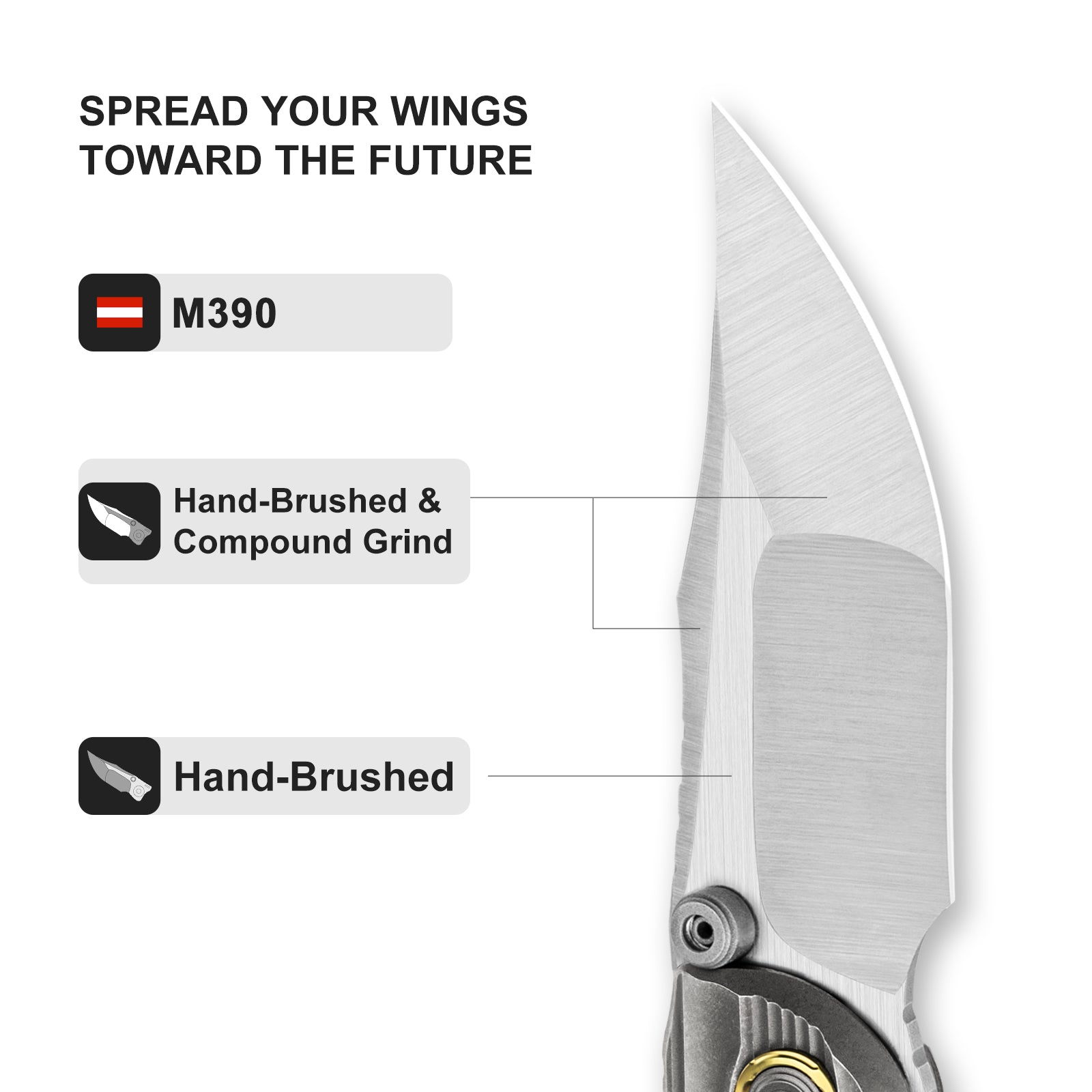 SILVERWING | M390 | Titanium | Limited | KIZERX® FK01A3