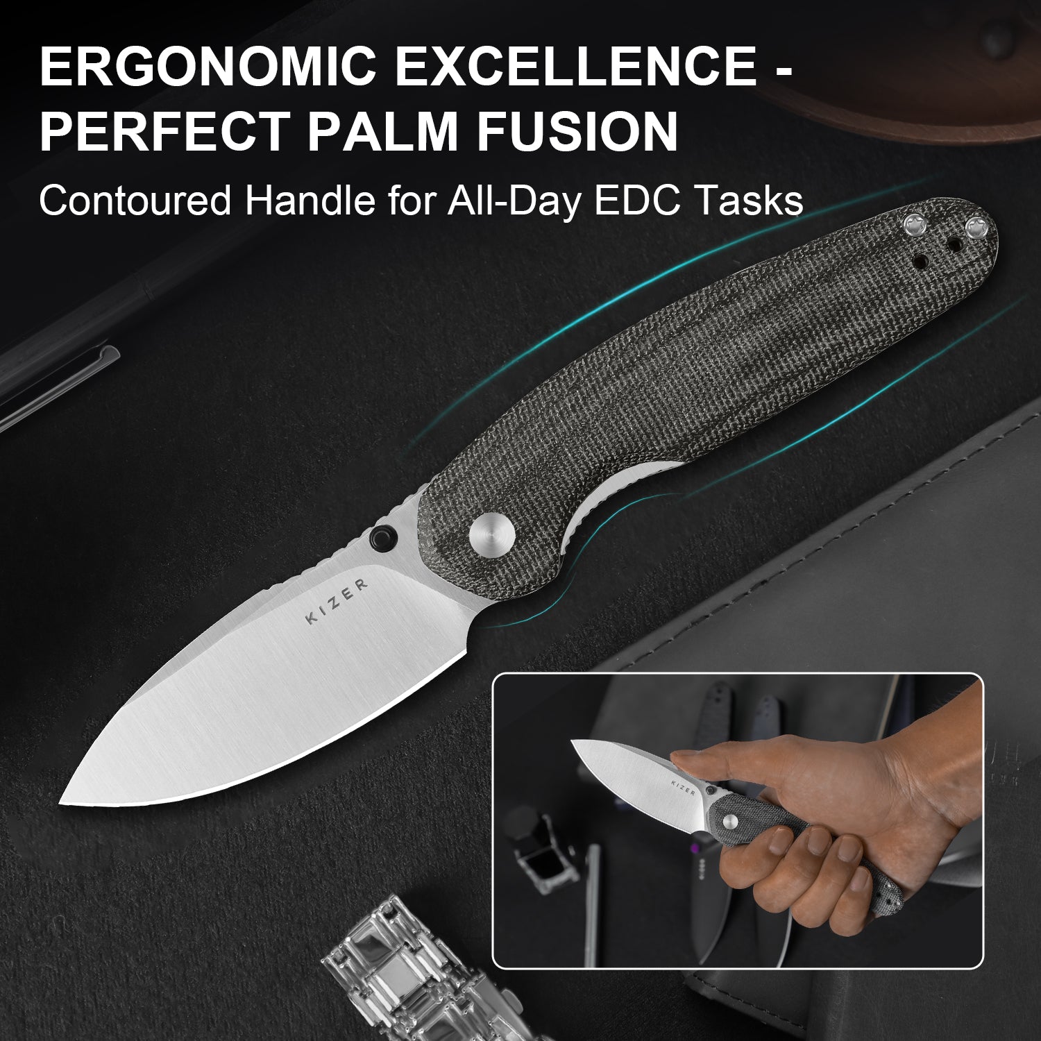 Meteora | Nitro-V | Micarta | KizerV™ 3730A1