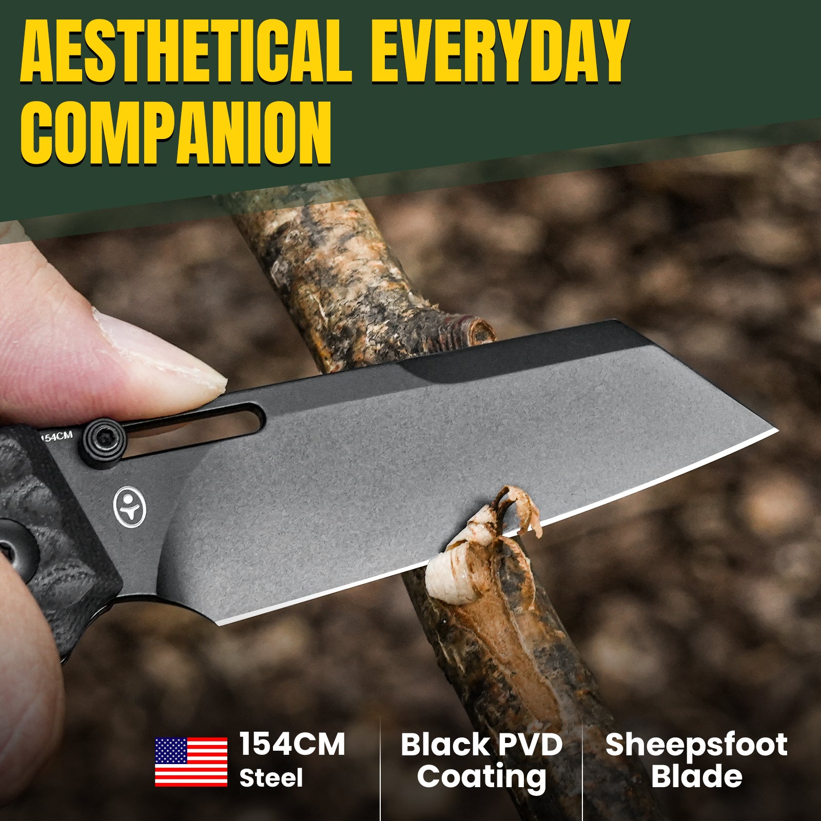 Task | 154CM | Black G10 . 3.04 " Black | KizerV™ 3641C2