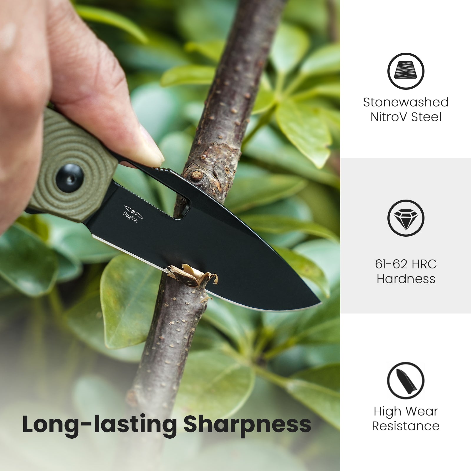 Dogfish | Nitro-V | G10 | KizerV™ 3640A2