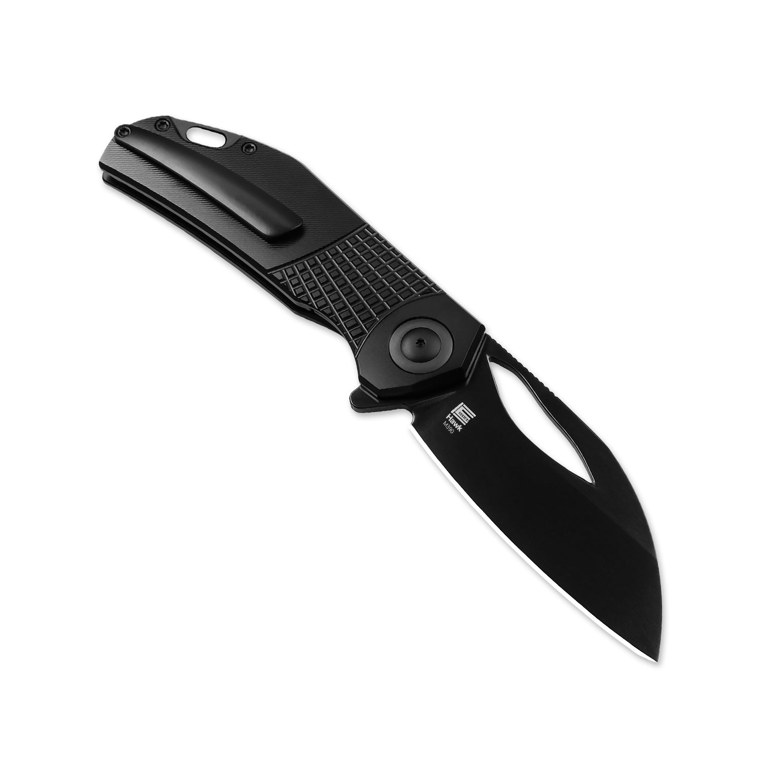 Hawk | M390 Polished DLC | Titanium | KizerB™ 4683A1