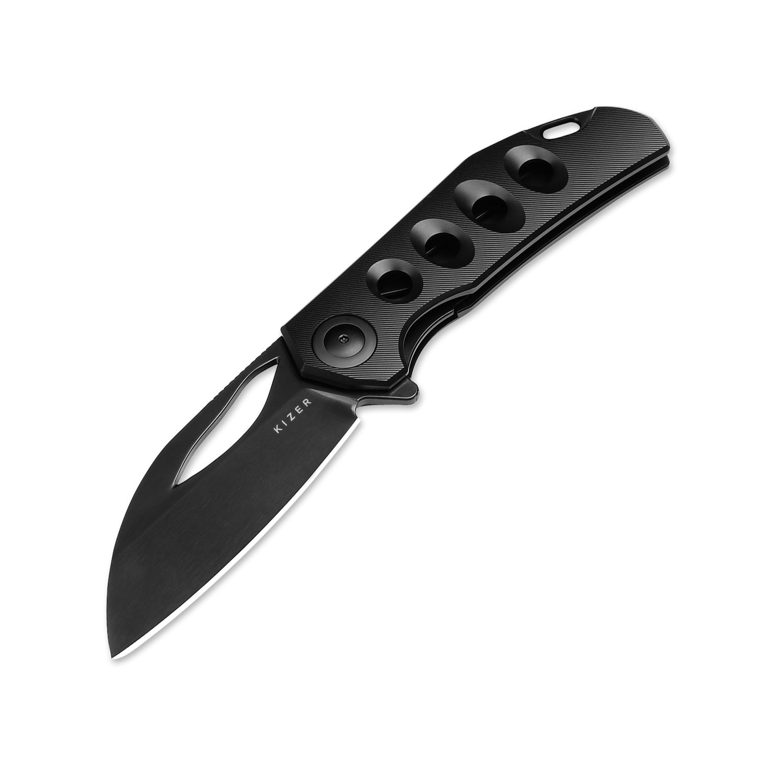 Hawk | M390 Polished DLC | Titanium | KizerB™ 4683A1