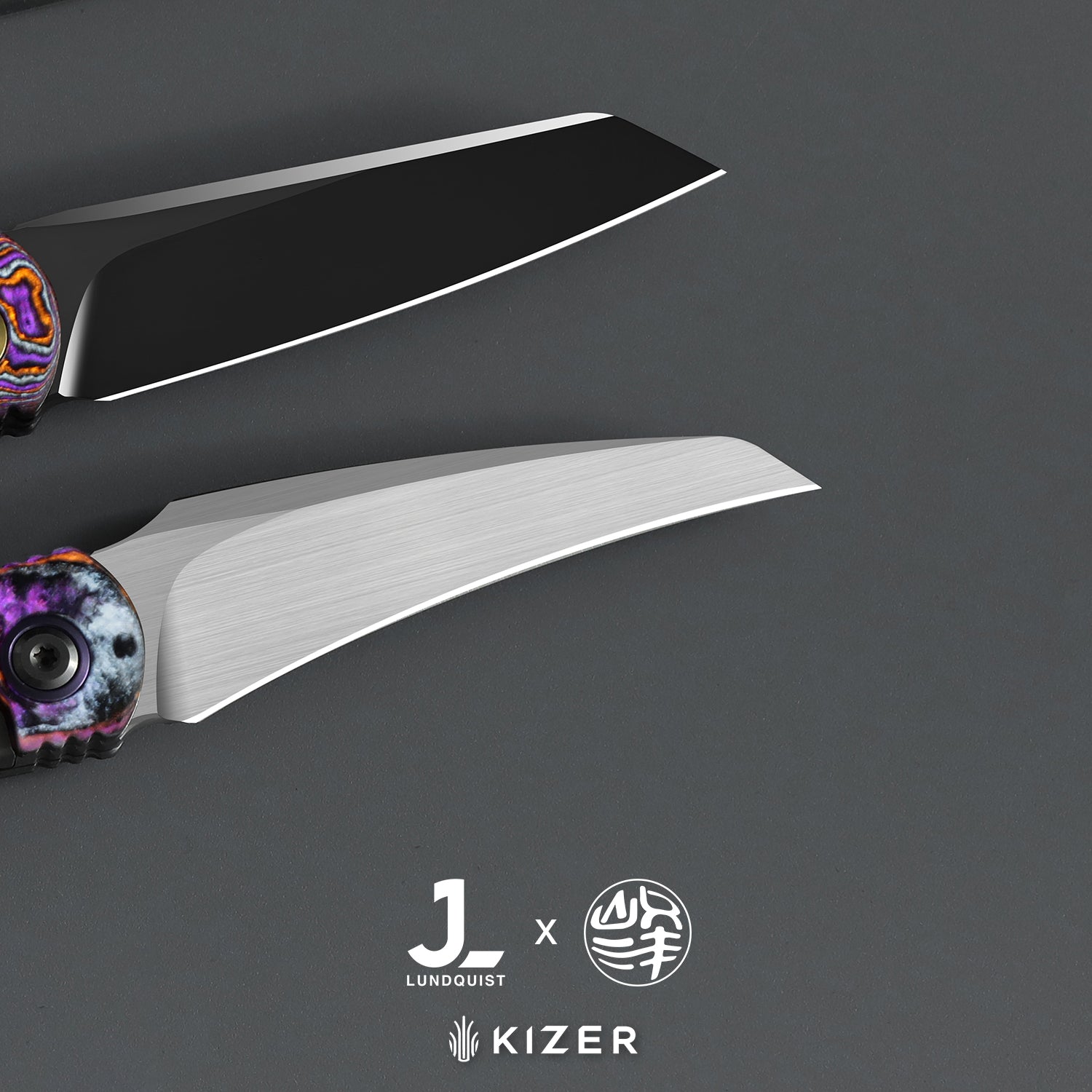 Feist 3 | CPM S90V + Polished DLC Ultra | Titanium (Matte DLC Ultra) & KizerNova™ Quartz | Hawkbill | KizerX™ 3499.3A8