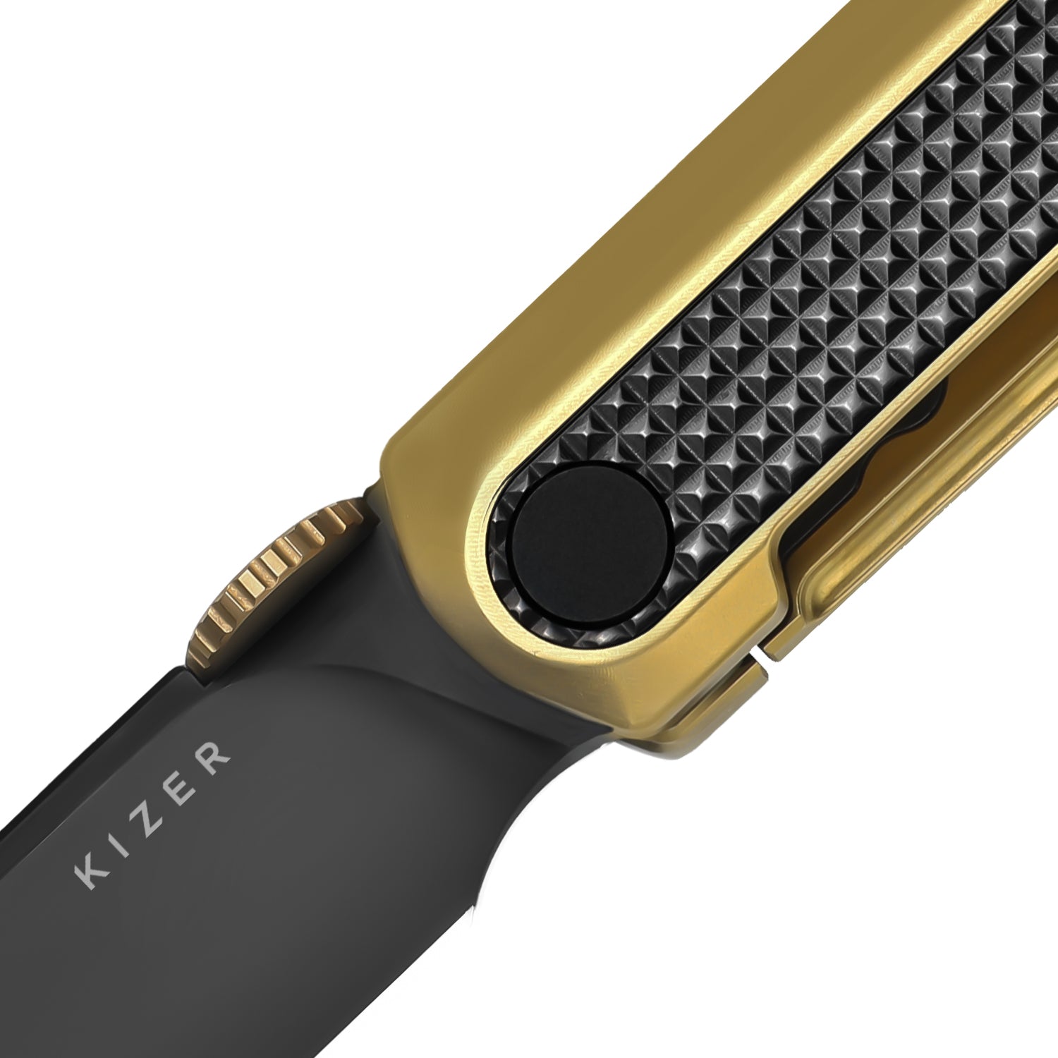 Quoll | S45VN | Titanium & Zirconium | Brushed | Matte DLC.Ultra | KizerB™ 3733A4
