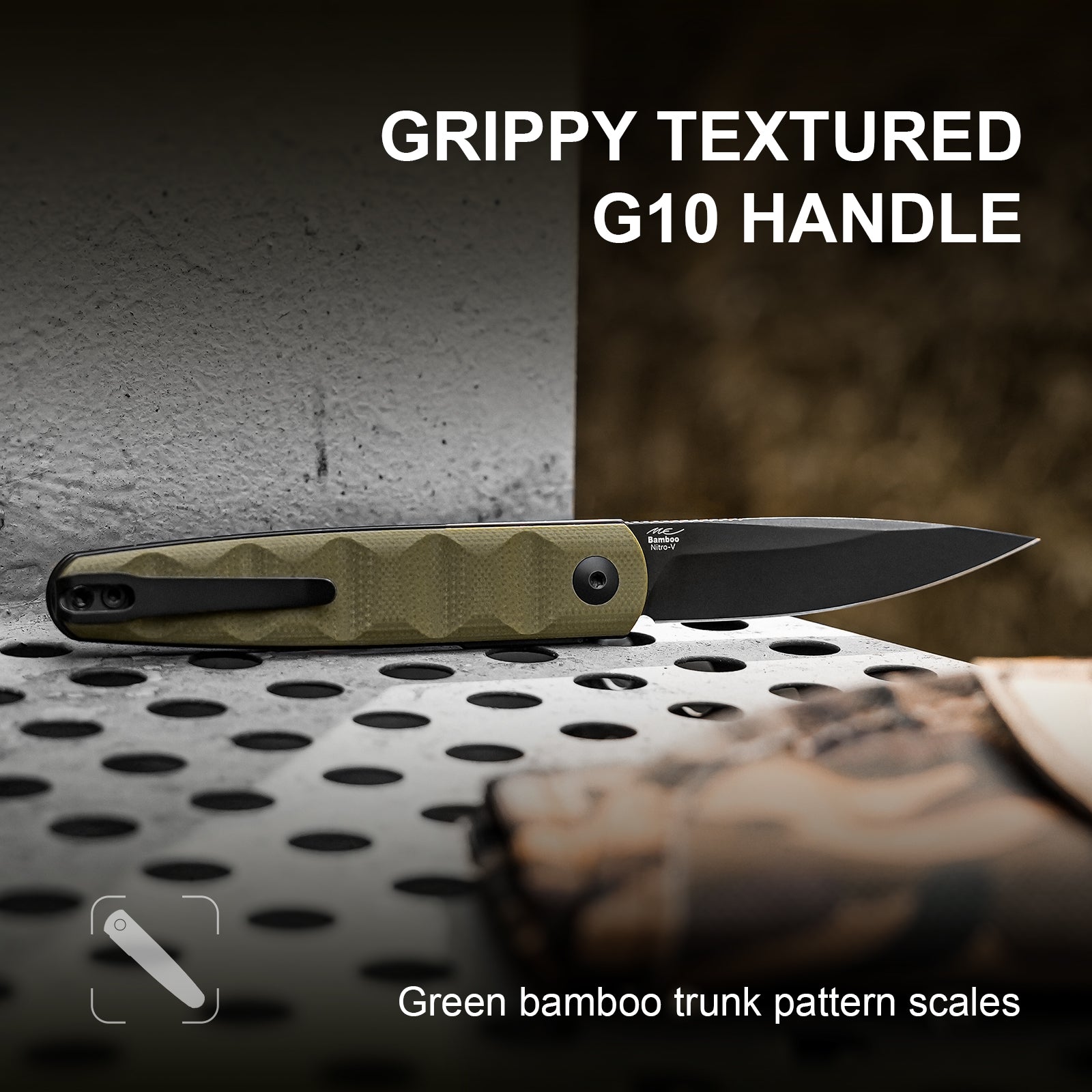 Bamboo | Nitro-V | G10(Olive Green) | KizerV™ 3722A2