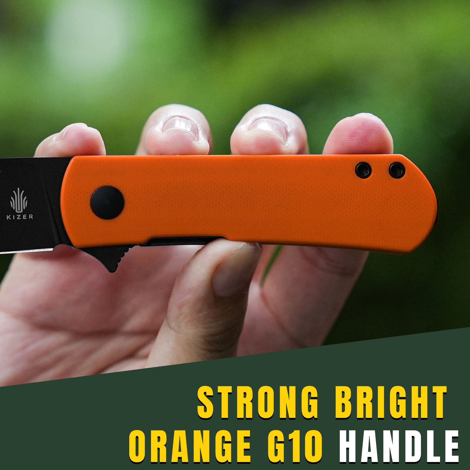 Yorkie | Nitro-V | Orange G10 . 2.58 " Black | KizerV™ 3525A2