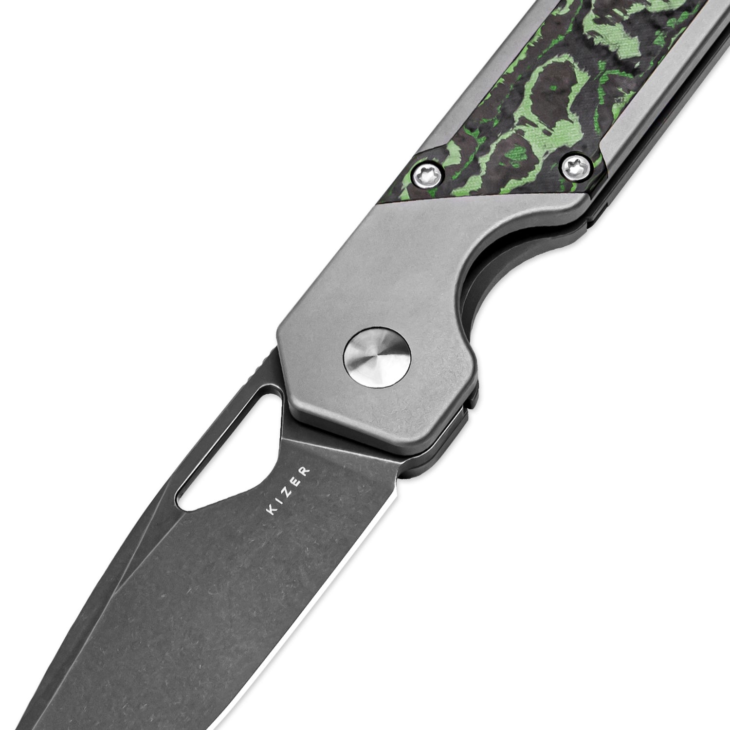 Mini Militaw® | S45VN | Titanium+Jungle Wear | KizerB™ 3634SA2