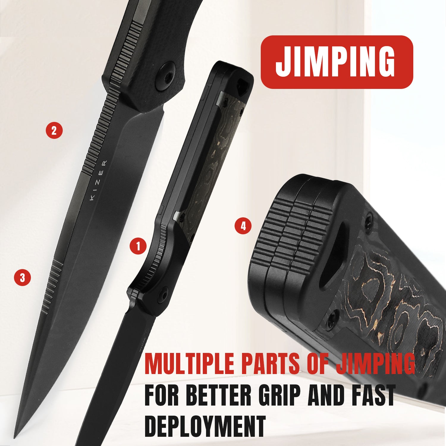 Militaw® | S35VN | Aluminium+Fat Carbon | KizerB™ 1067A1