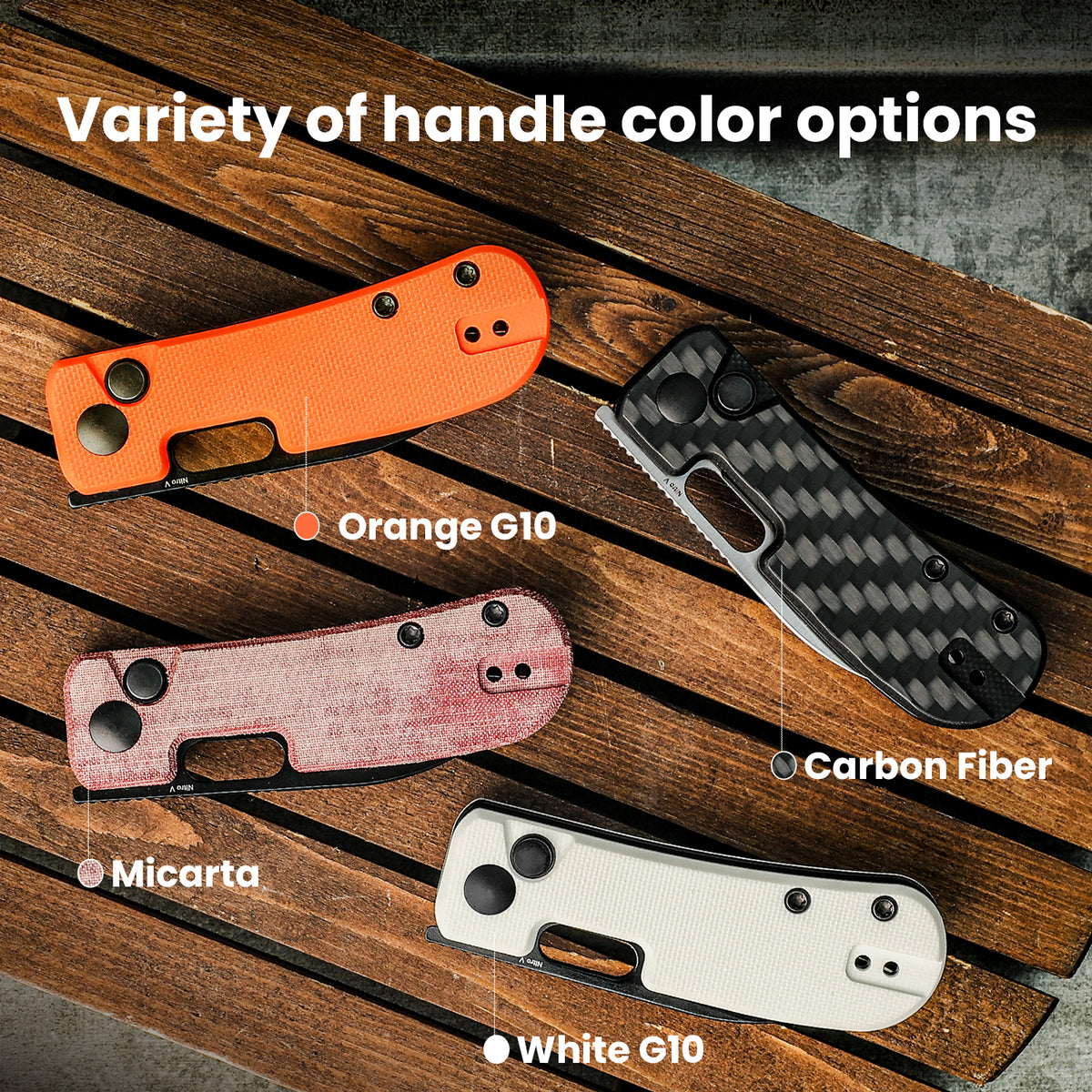 Banish | Nitro-V | White Textured G10 | V2676A3